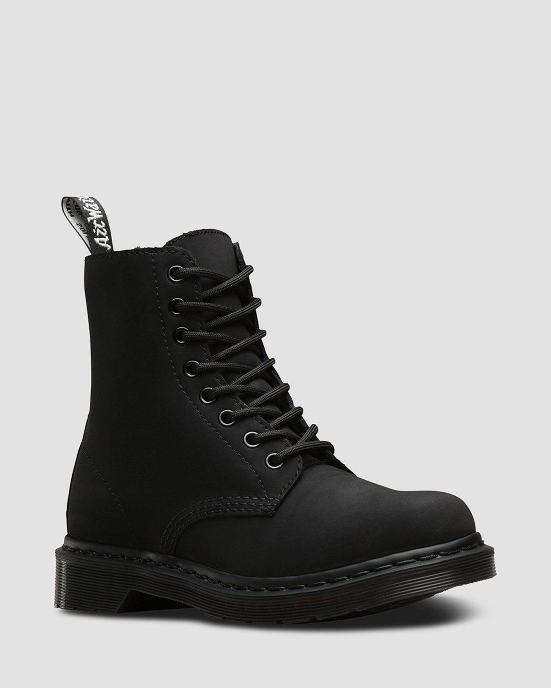 1460 Mono Fur Lined in BLACK | Dr. Martens™