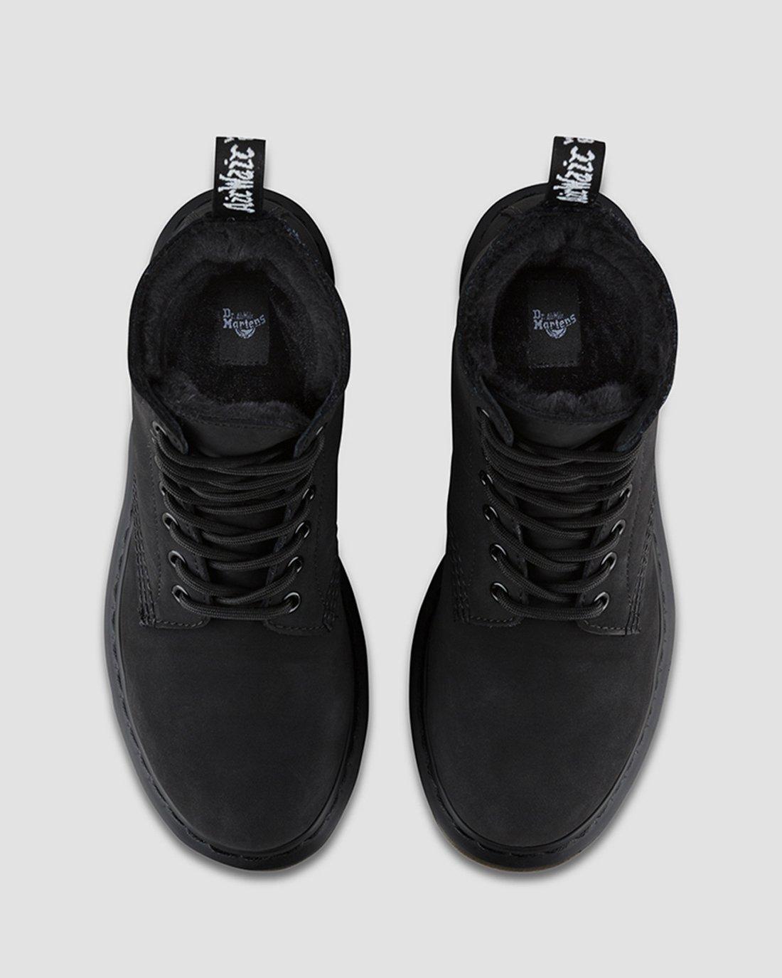 1460 Mono Fur Lined in BLACK | Dr. Martens™