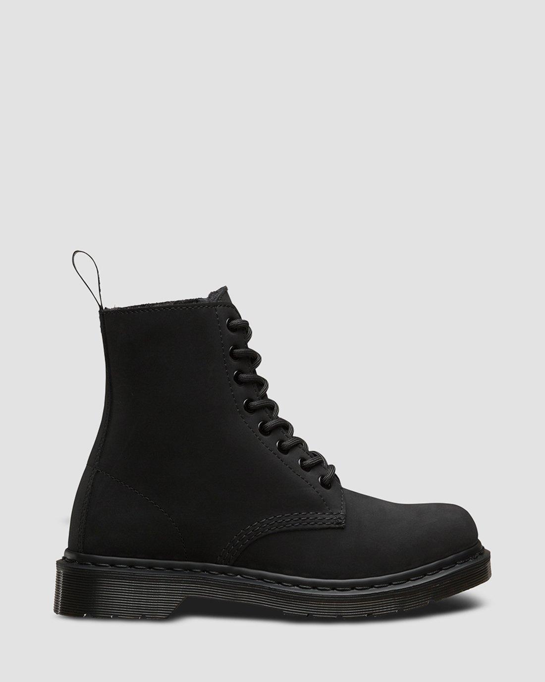 1460 Mono Fur Lined in BLACK | Dr. Martens™