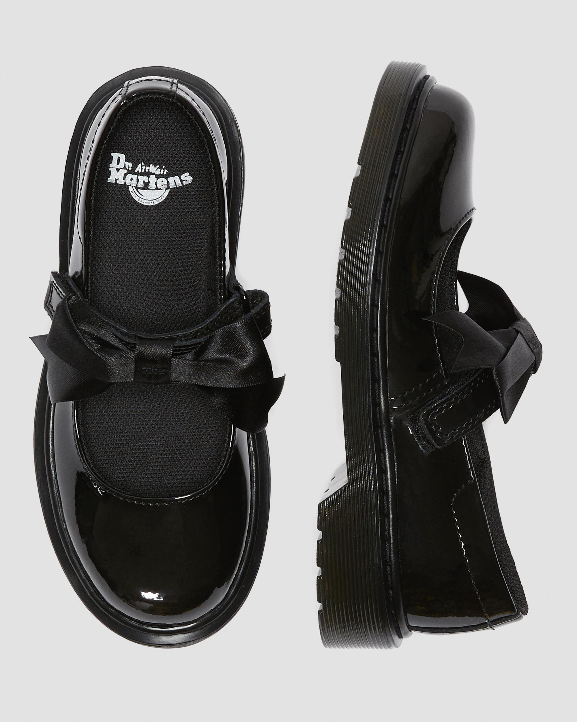 Junior Maccy II Patent Leather Mary Jane Shoes in Black