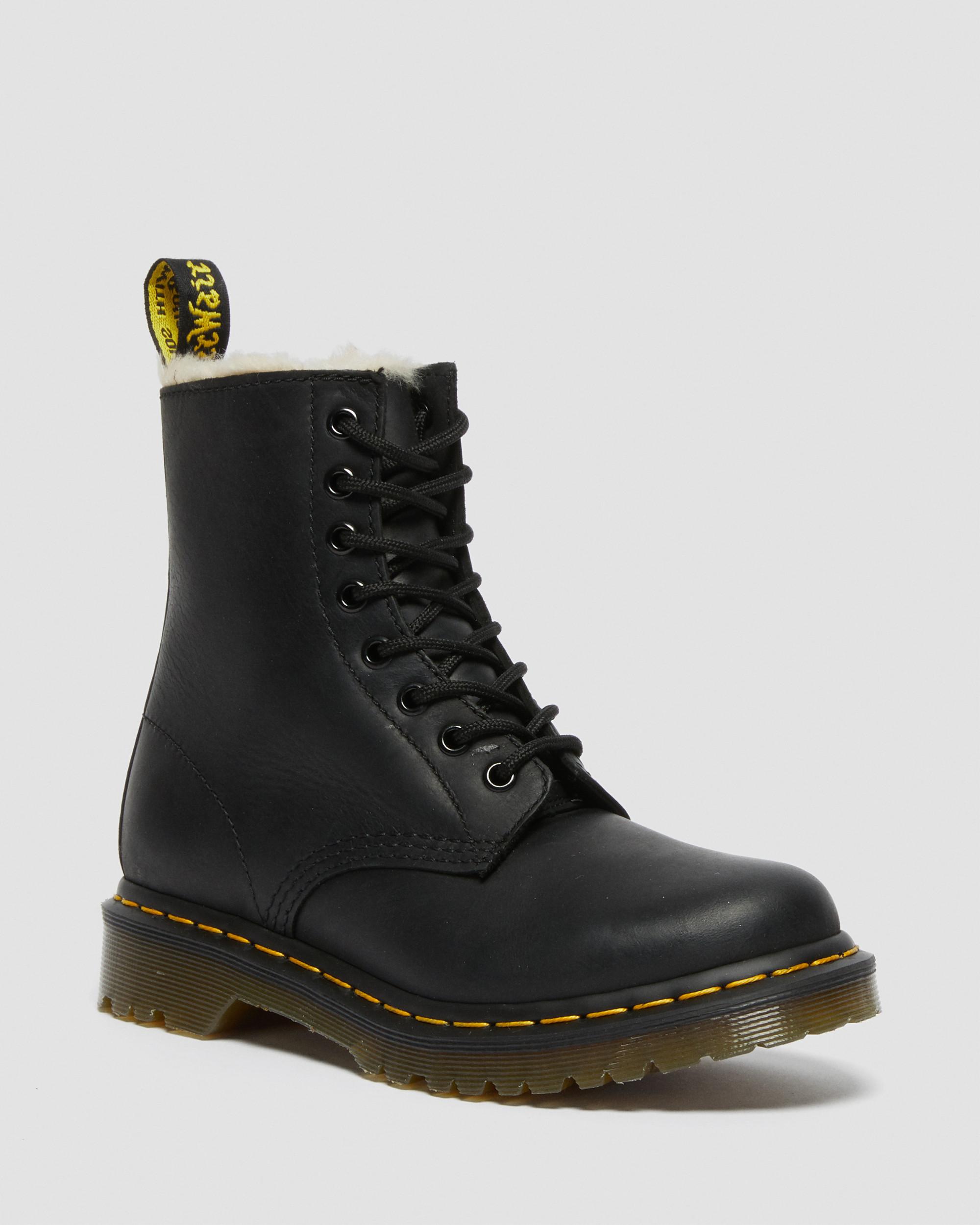 1460 Serena Faux Fur Lined Leather Lace Up Boots1460 Serena Faux Fur Lined Leather Lace Up Boots Dr. Martens