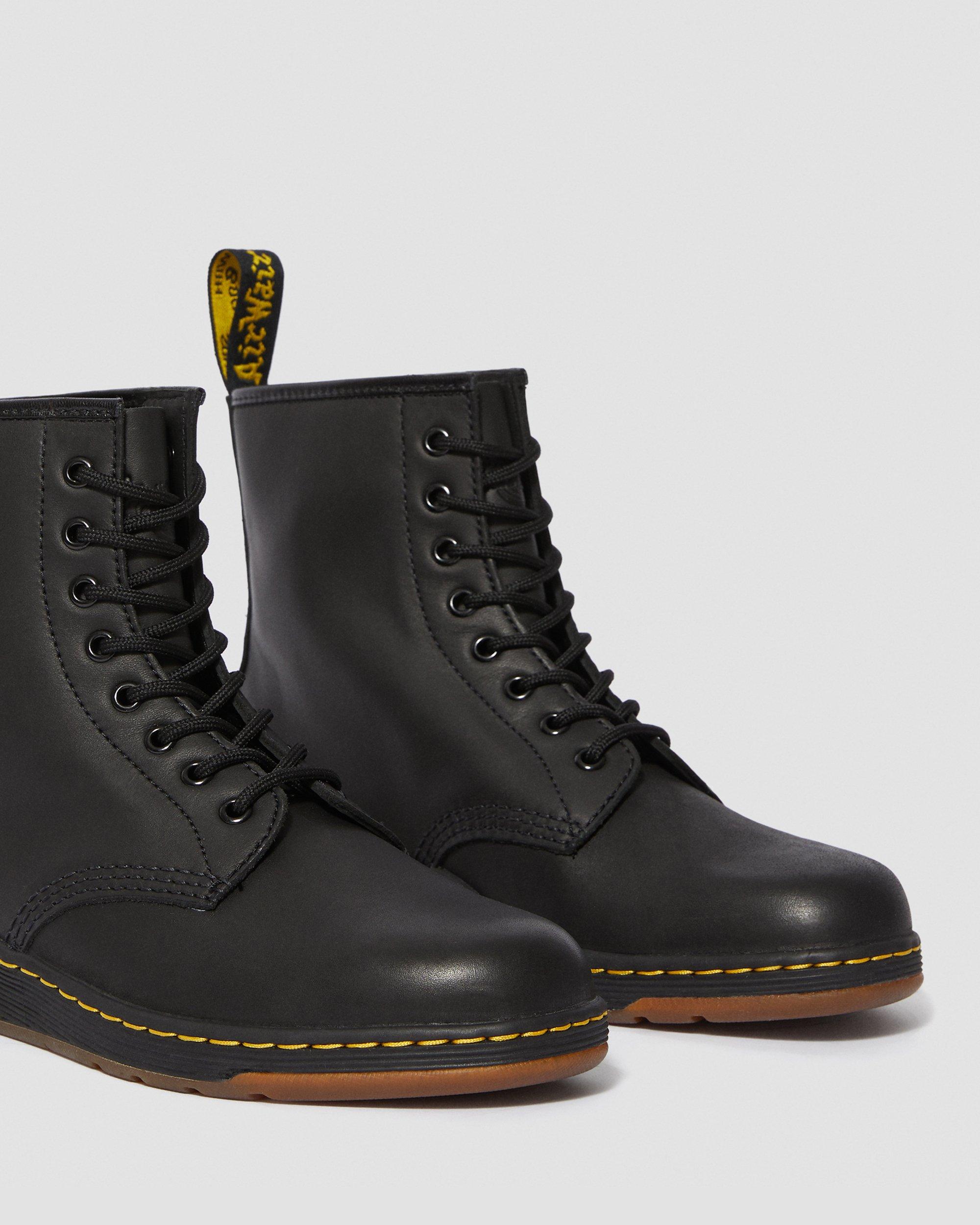 1460 NEWTON LEATHER ANKLE BOOTS in BLACK | Dr. Martens™