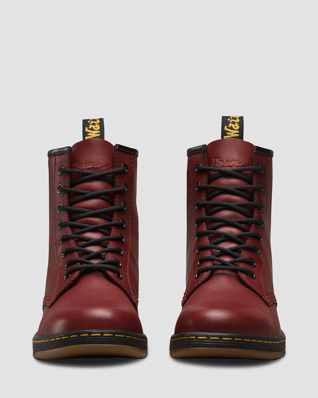 1460 Newton Leather DM's Lite Boots in CHERRY RED | Dr. Martens™