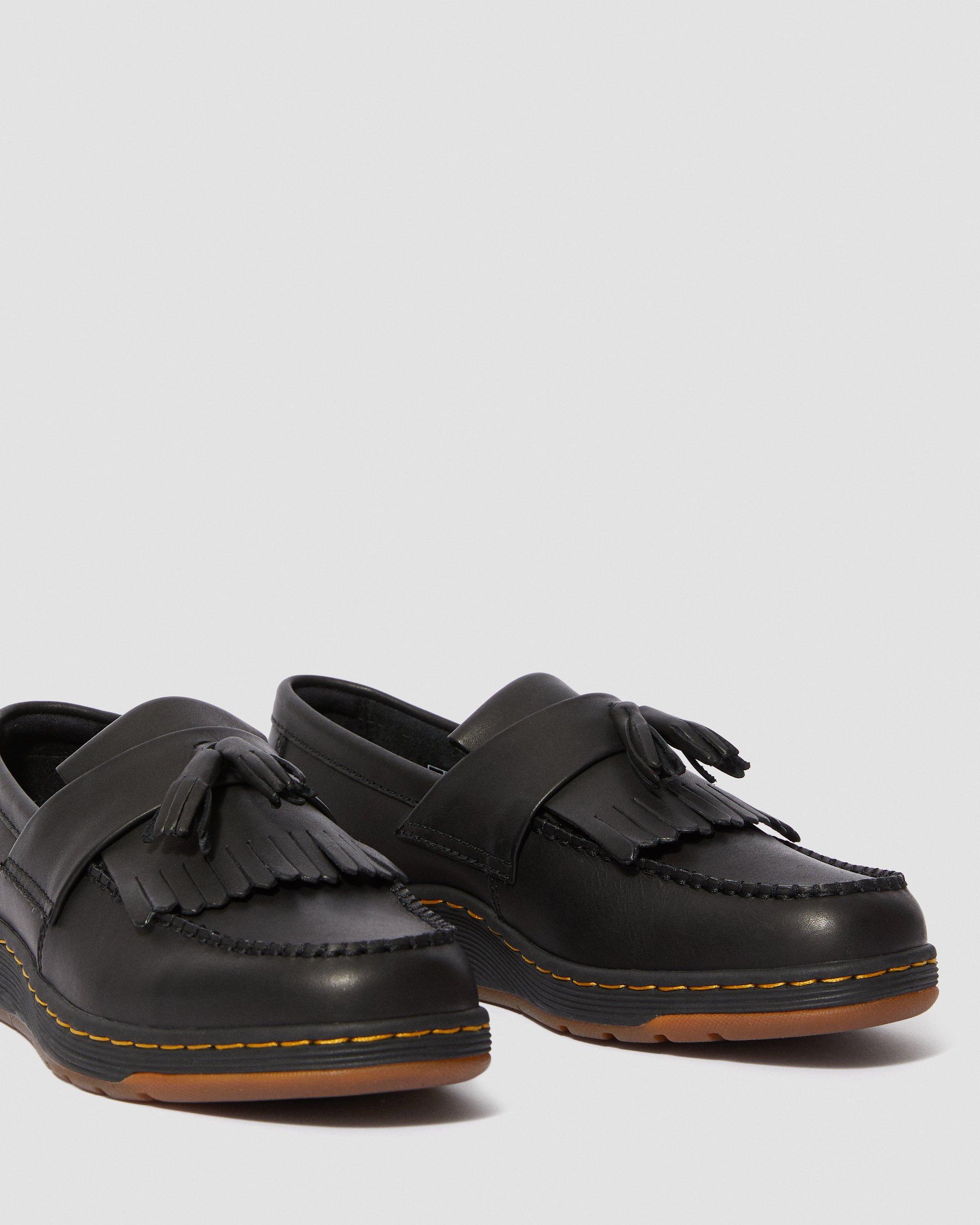 BNIB Dr Martens Edison Loafer 9 Polished Smooth Black Guaranteed Original 