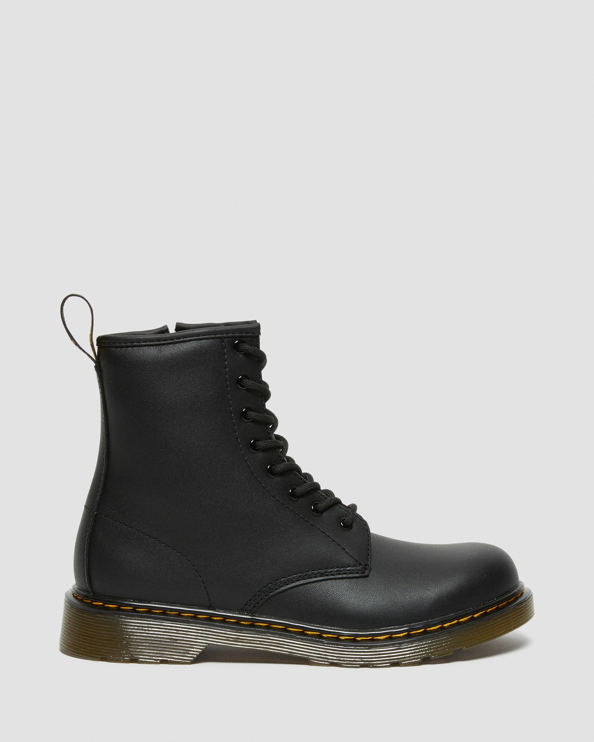 Youth 1460 Softy Martens T Leather Lace Dr. in Up | Black Boots