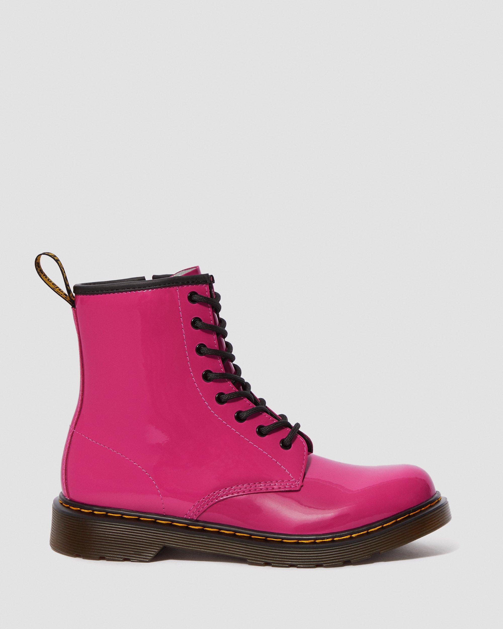 Youth 1460 Patent Leather Lace Up Boots Dr. Martens