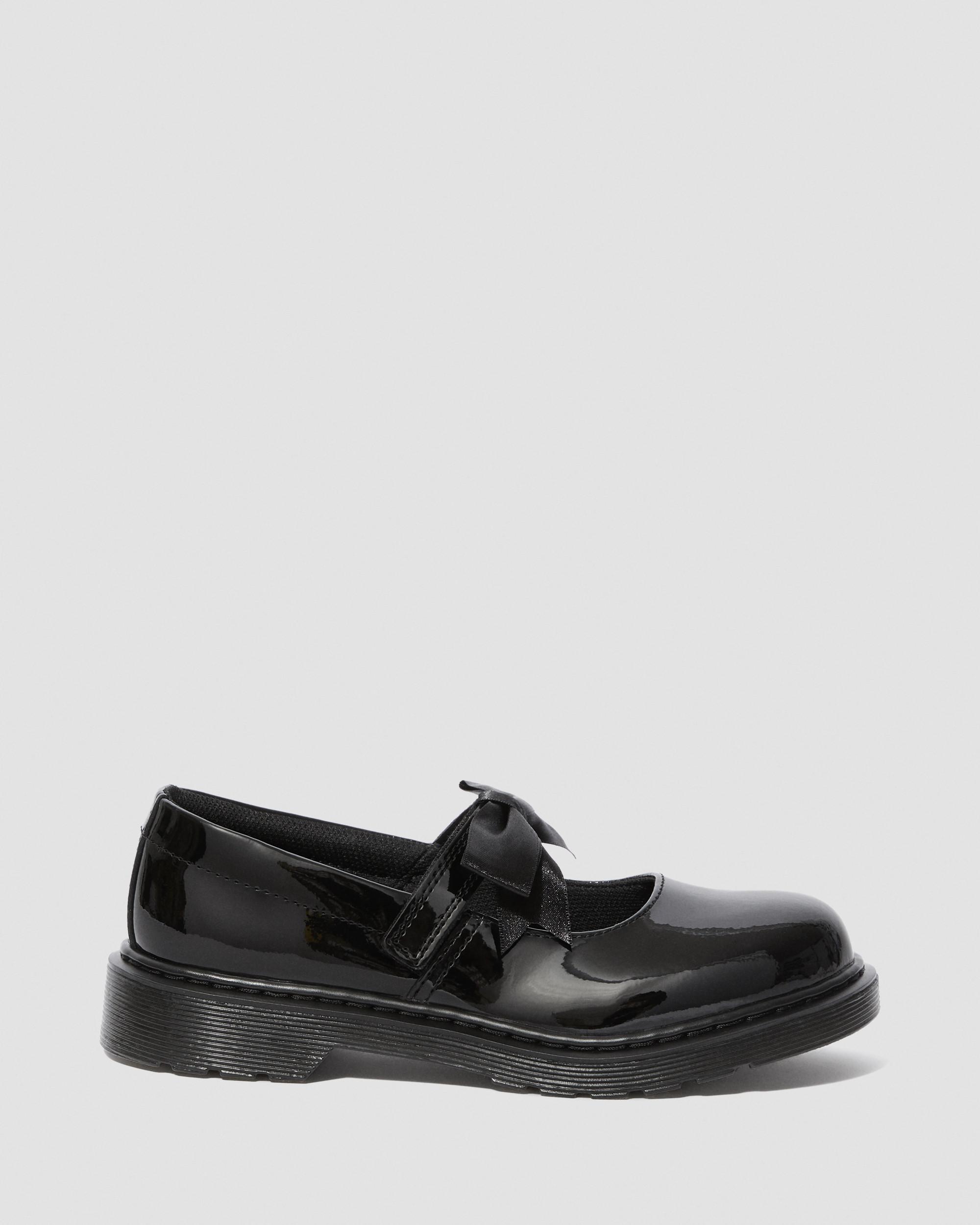 Youth Maccy II Patent Mary Jane Shoes in Black