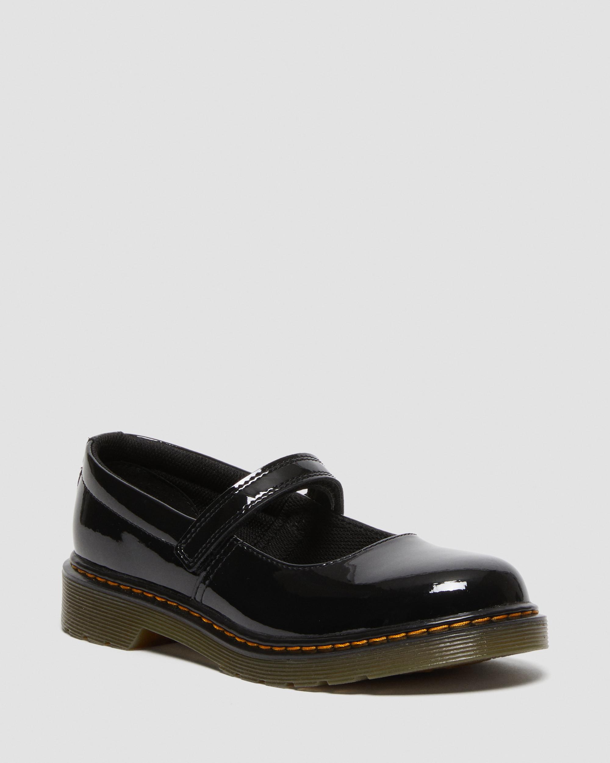 Youth Maccy Patent Leather Mary Jane Shoes, Black | Dr. Martens