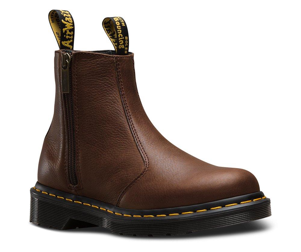 Dr martens 2976 with zips brown on sale