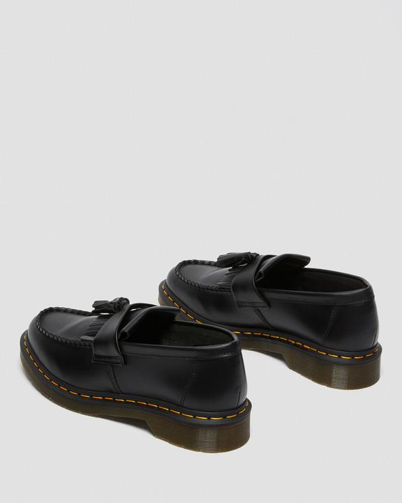 Adrian Yellow Stitch Leather Tassel Loafers | Dr. Martens