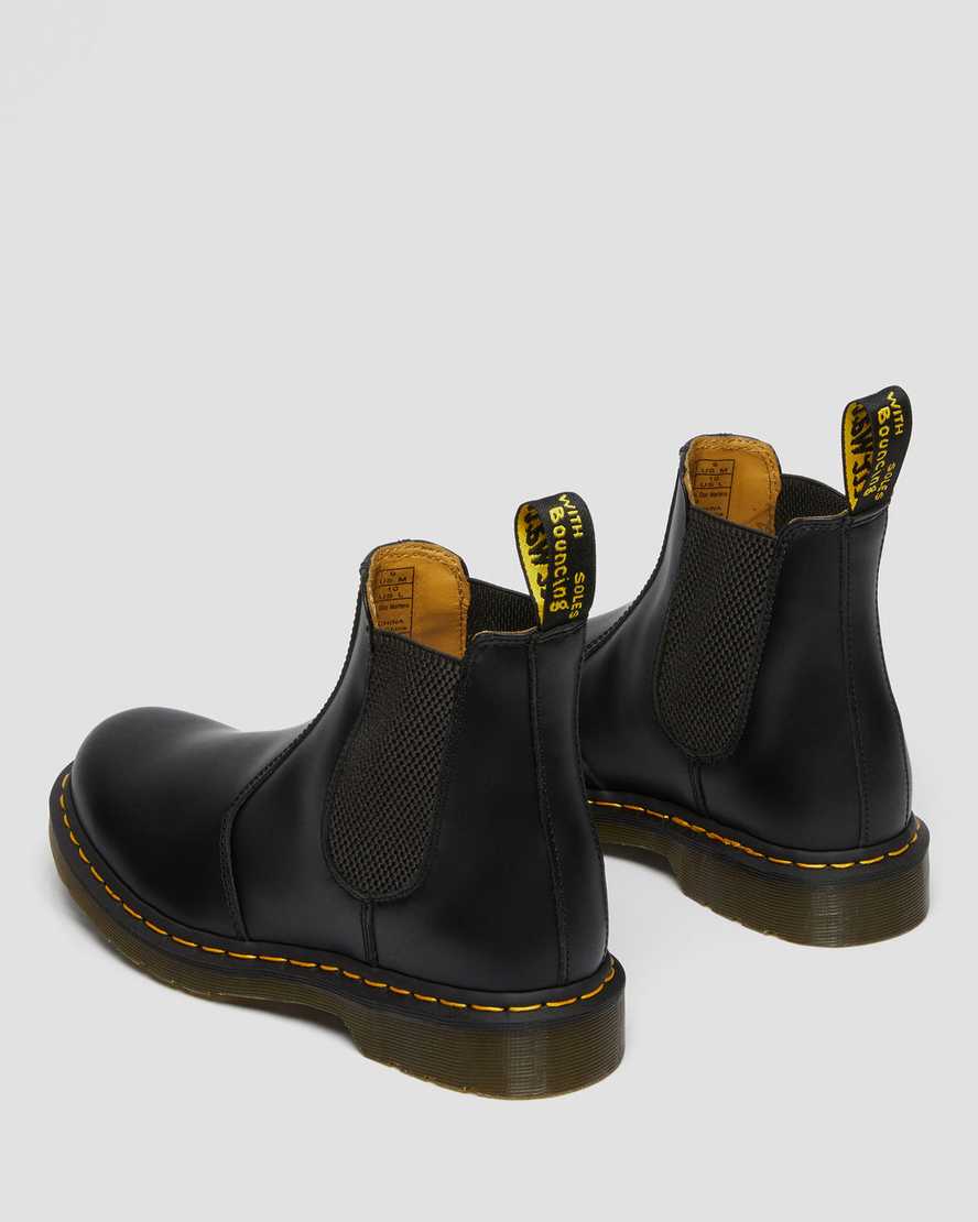 2976 Yellow Stitch Smooth Leather Chelsea Boots Black2976 Glattleder Chelsea Boots mit gelben Nähten Dr. Martens