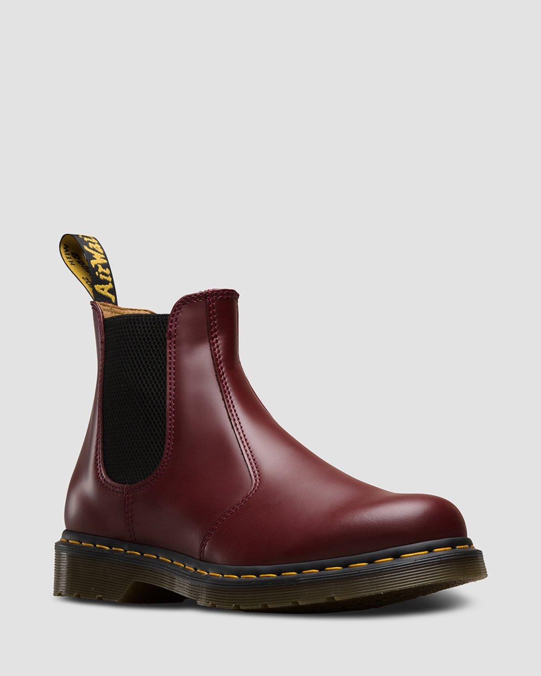 2976 Yellow Stitch Smooth Leather Chelsea Boots