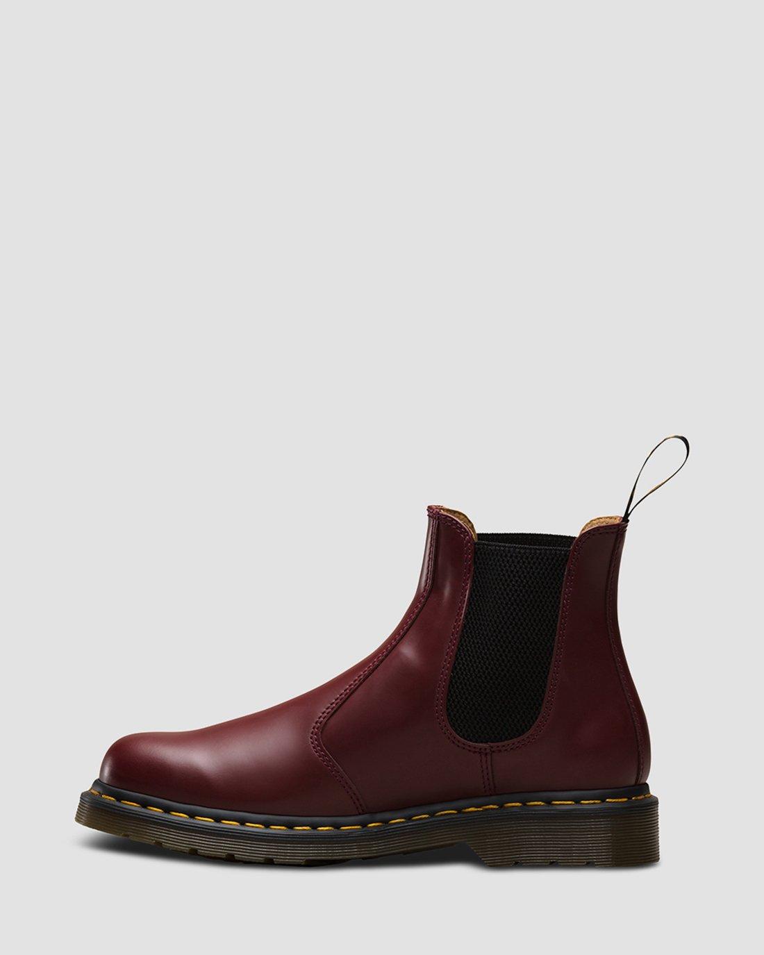 2976 Yellow Stitch Smooth Leather Chelsea Boots