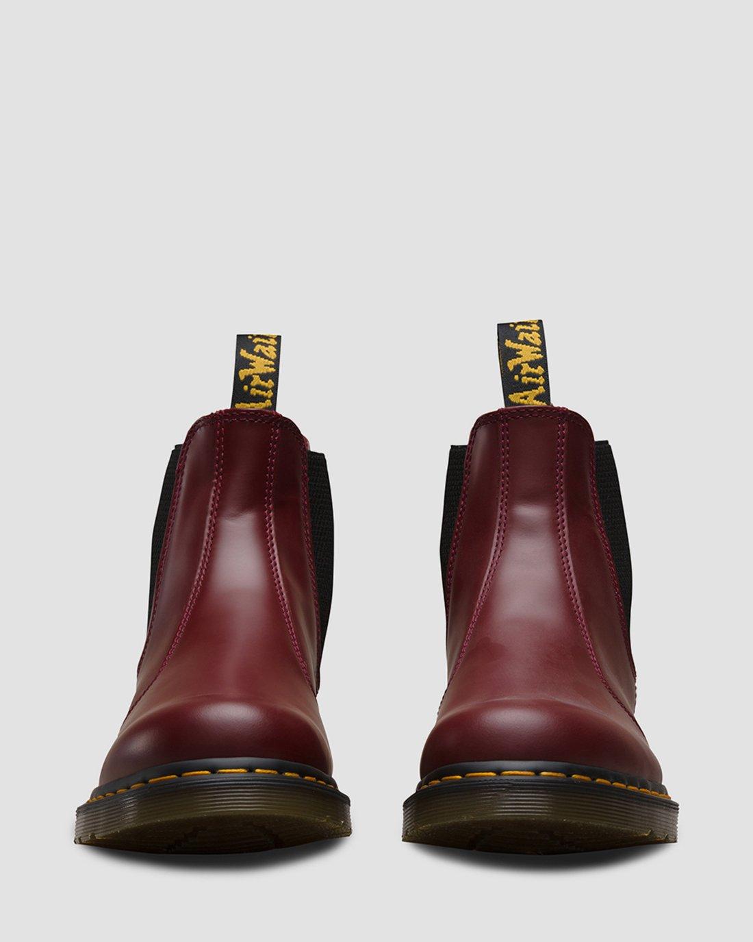 2976 Yellow Stitch Smooth Leather Chelsea Boots