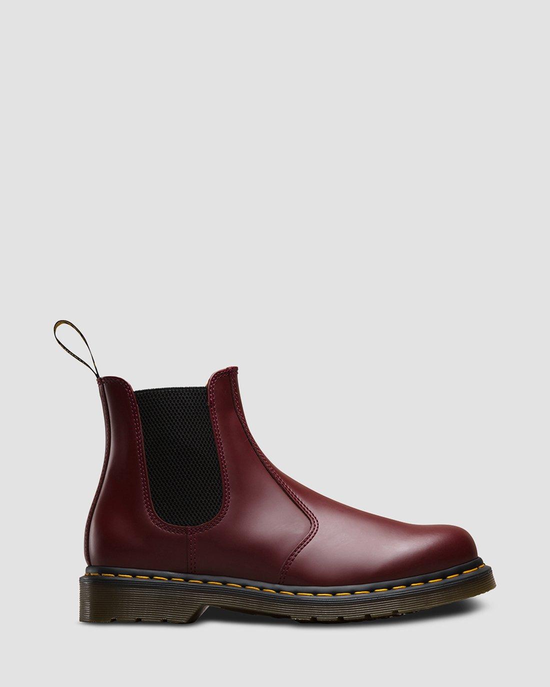 2976 Yellow Stitch Smooth Leather Chelsea Boots