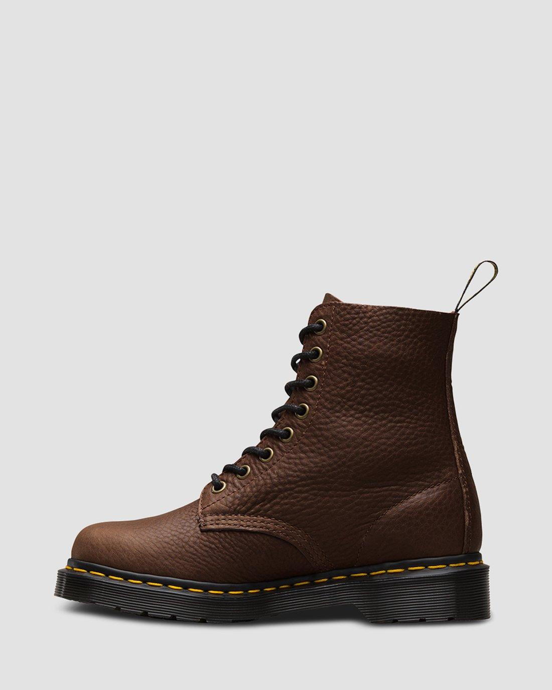 1460 Pascal W/Zip Grizzly in DARK BROWN | Dr. Martens™