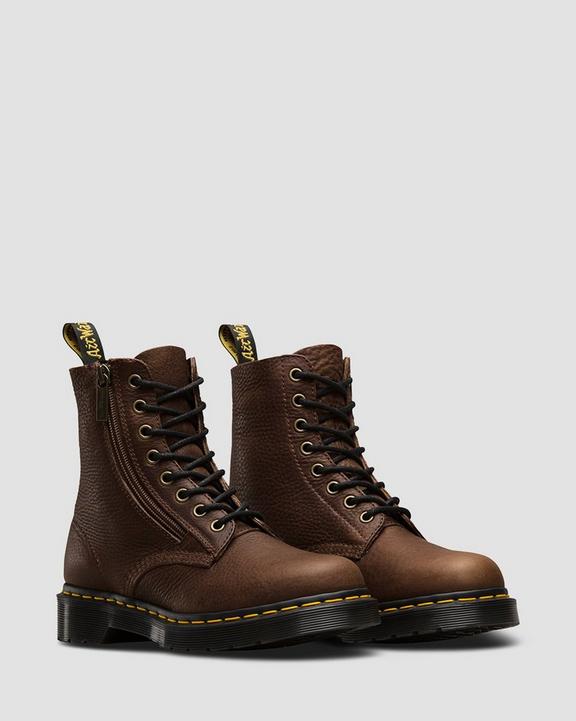 1460 Pascal w/zip in Dark Brown | Dr. Martens 1460 Pascal w/zip in Dark Brown | Dr. Martens