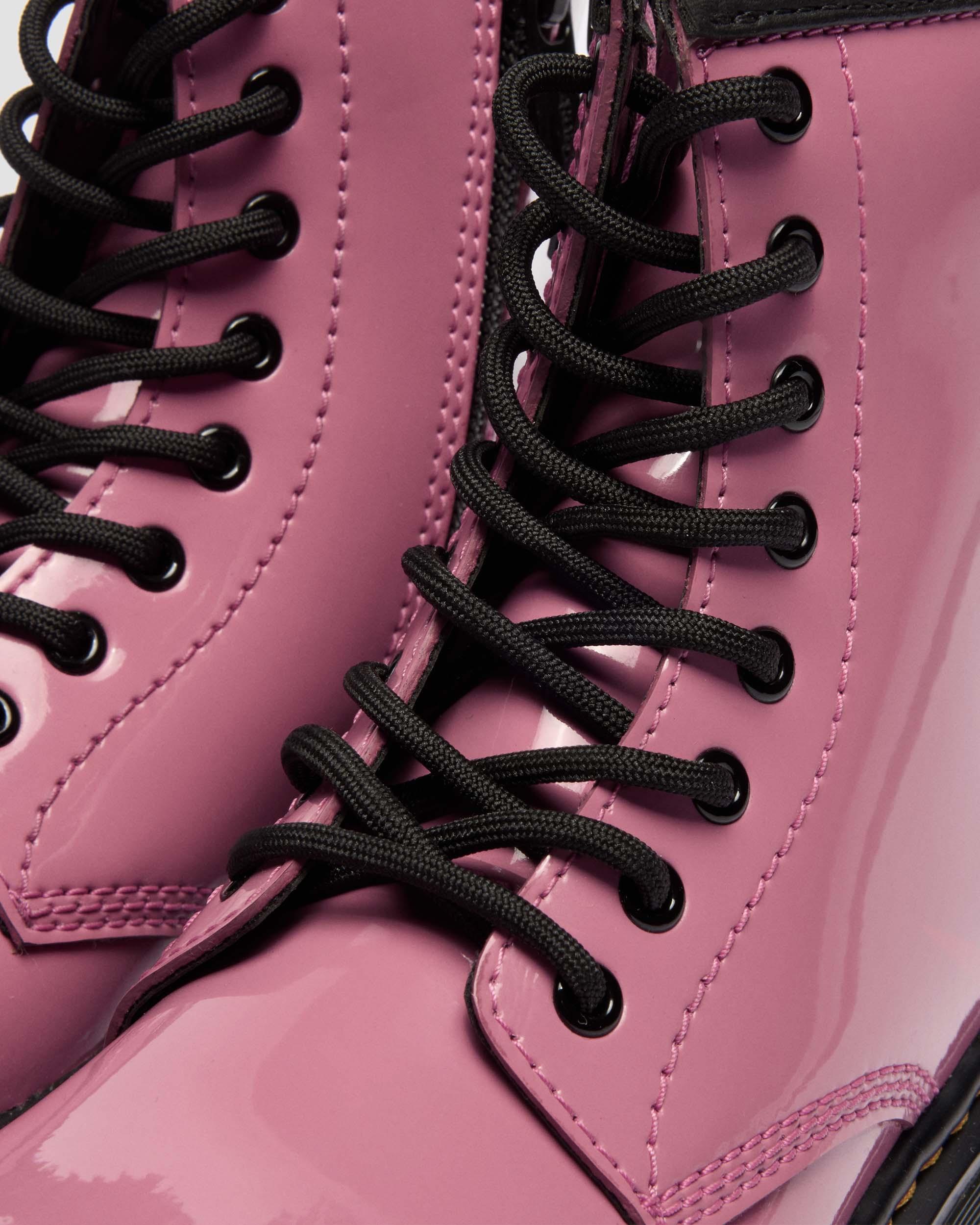 Botas 1460 de charol Patent Lamper para junior in Rosa DM's
