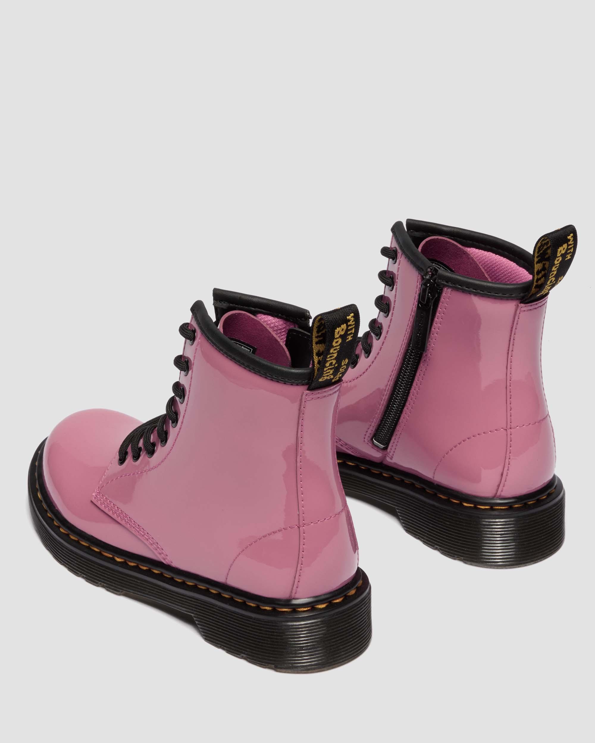Botas 1460 de charol Patent Lamper para junior in Rosa DM's