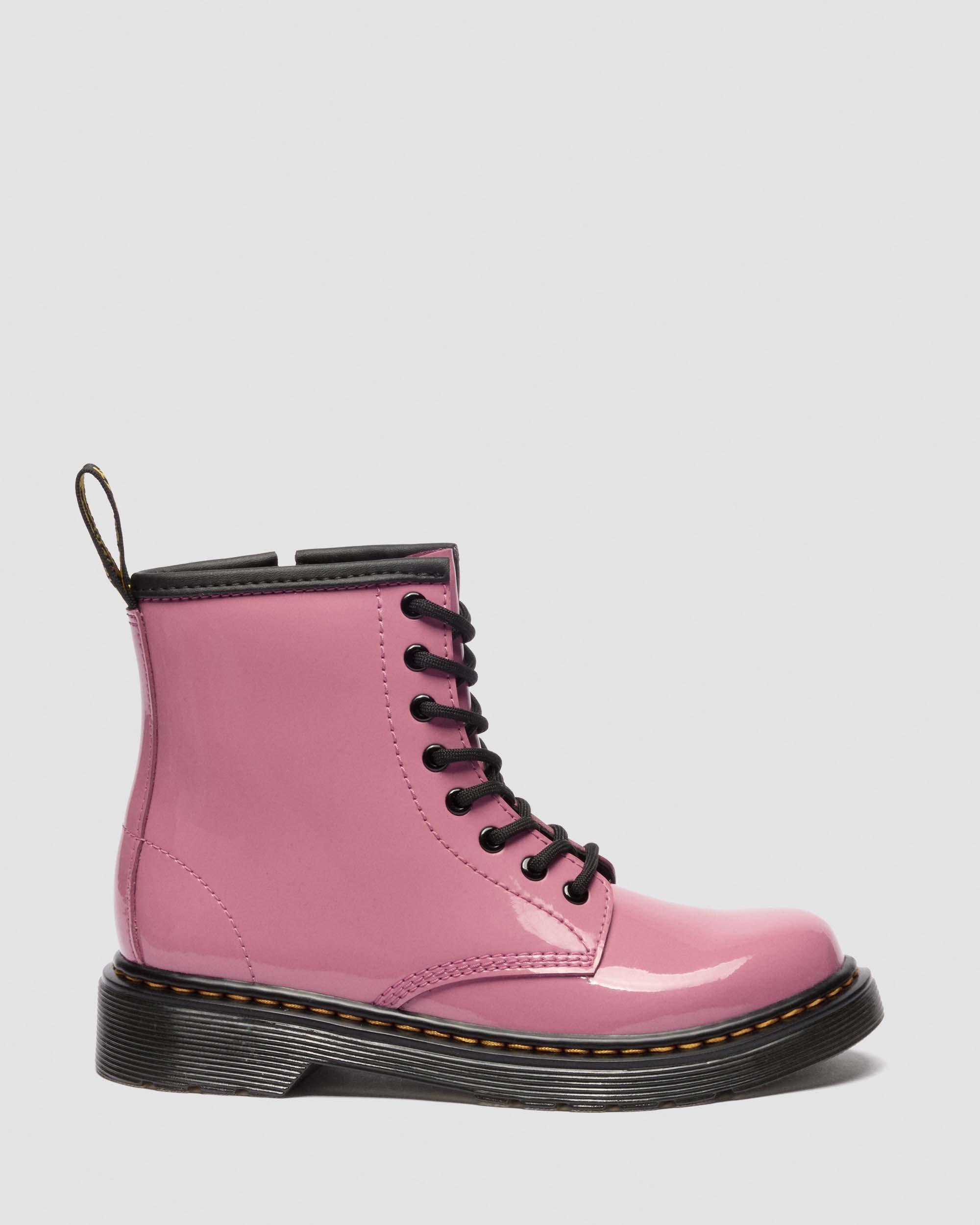 Botas 1460 de charol Patent Lamper para junior in Rosa DM's