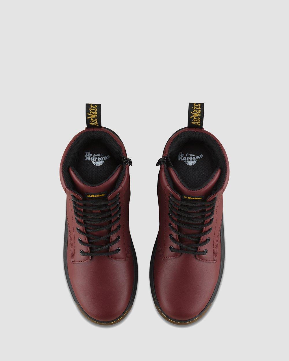 YOUTH MALKY LEATHER in Cherry Red