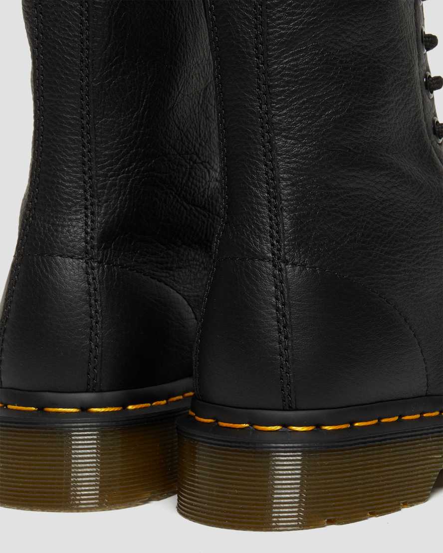 1490 BLACK1490 VIRGINIA LEATHER HIGH BOOTS | Dr Martens