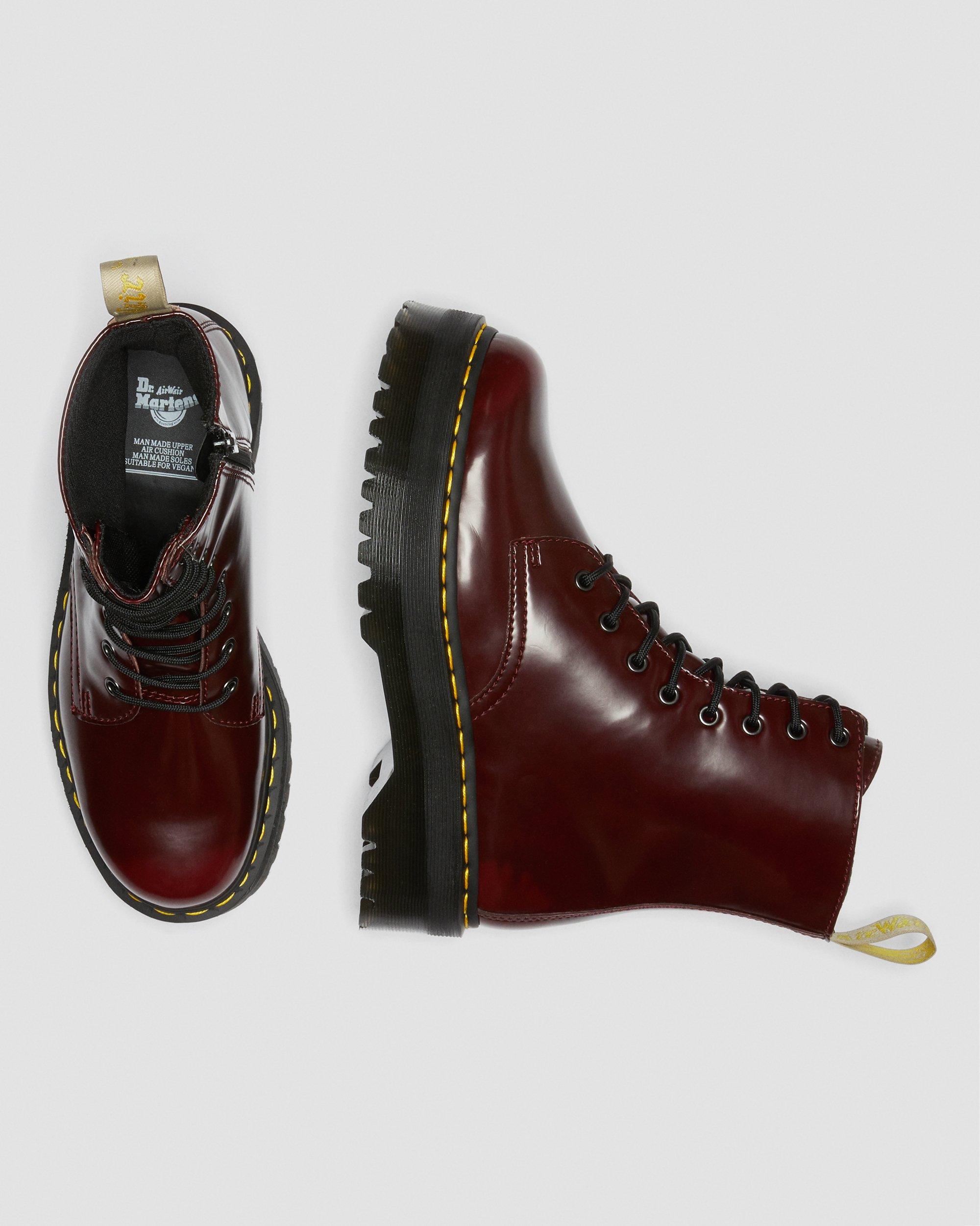 Vegan Jadon II Platform Boots in CHERRY RED | Dr. Martens™