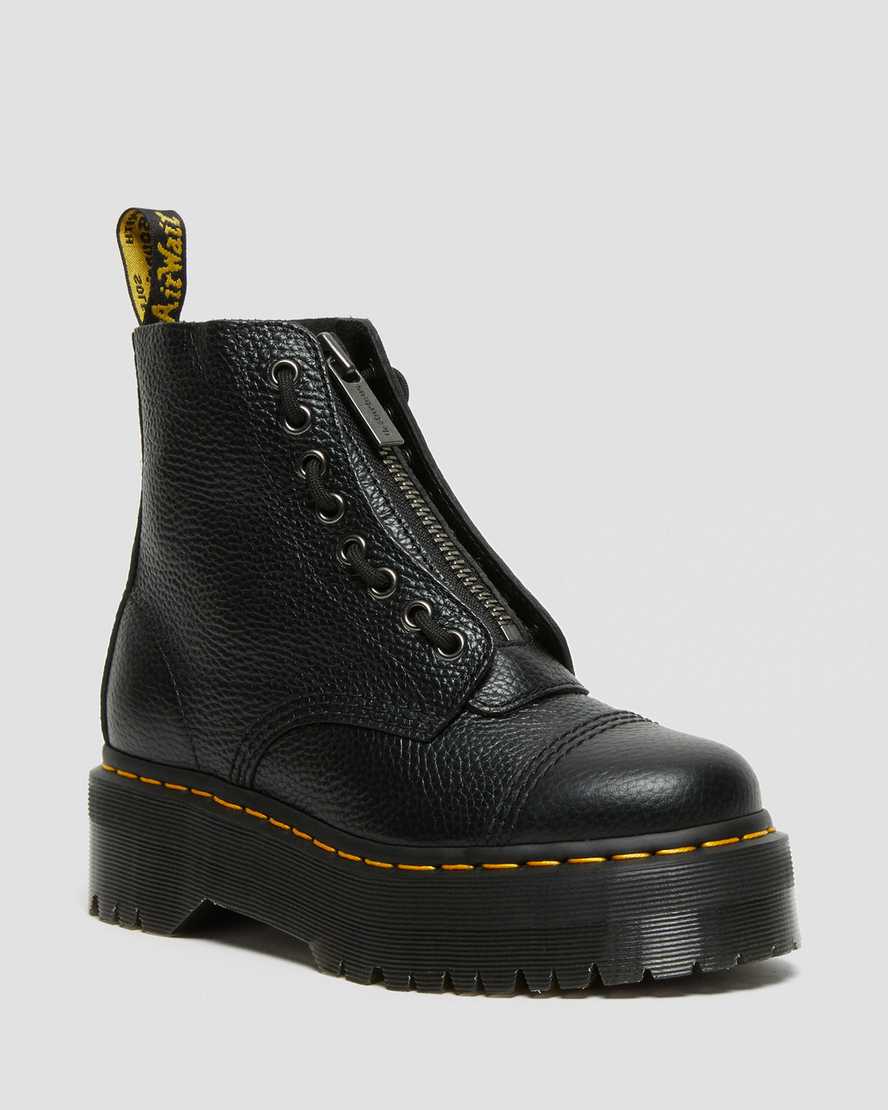 Sinclair Milled Nappa Leather Platform Boots BlackSinclair Milled Nappa Leather Platform Boots Dr. Martens