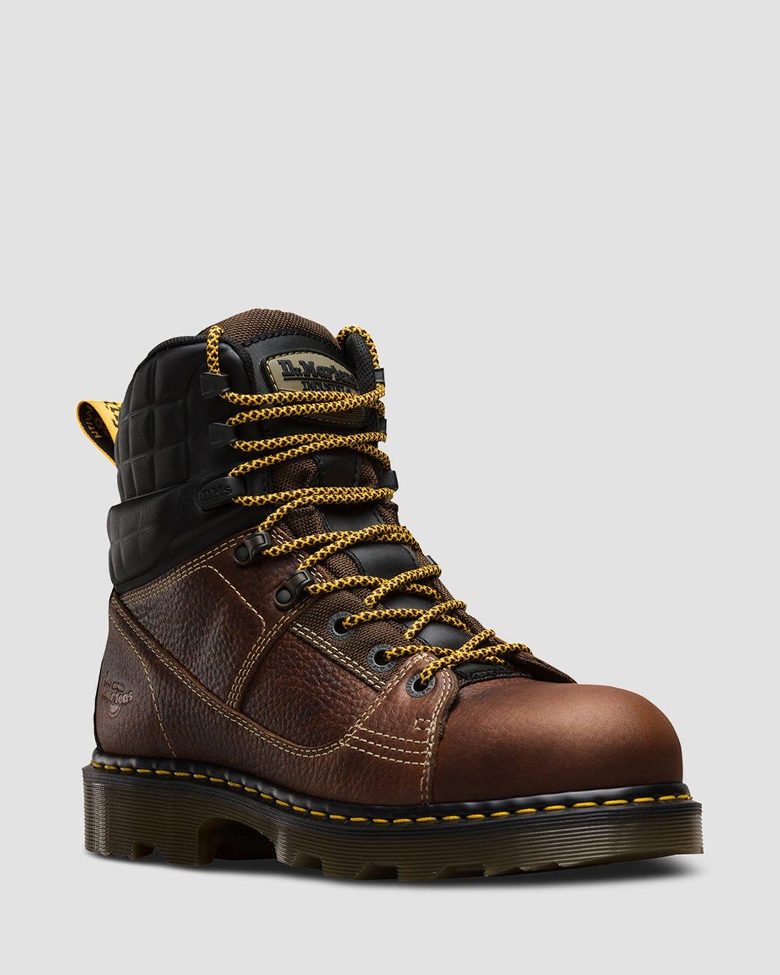 Camber Steel Toe in TEAK+BLACK | Dr. Martens™