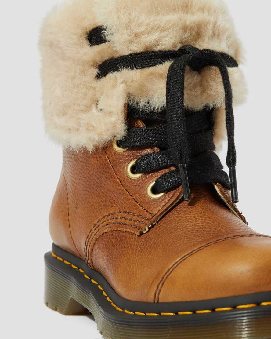 Fur-Lined Aimilita Grizzly | Dr Martens