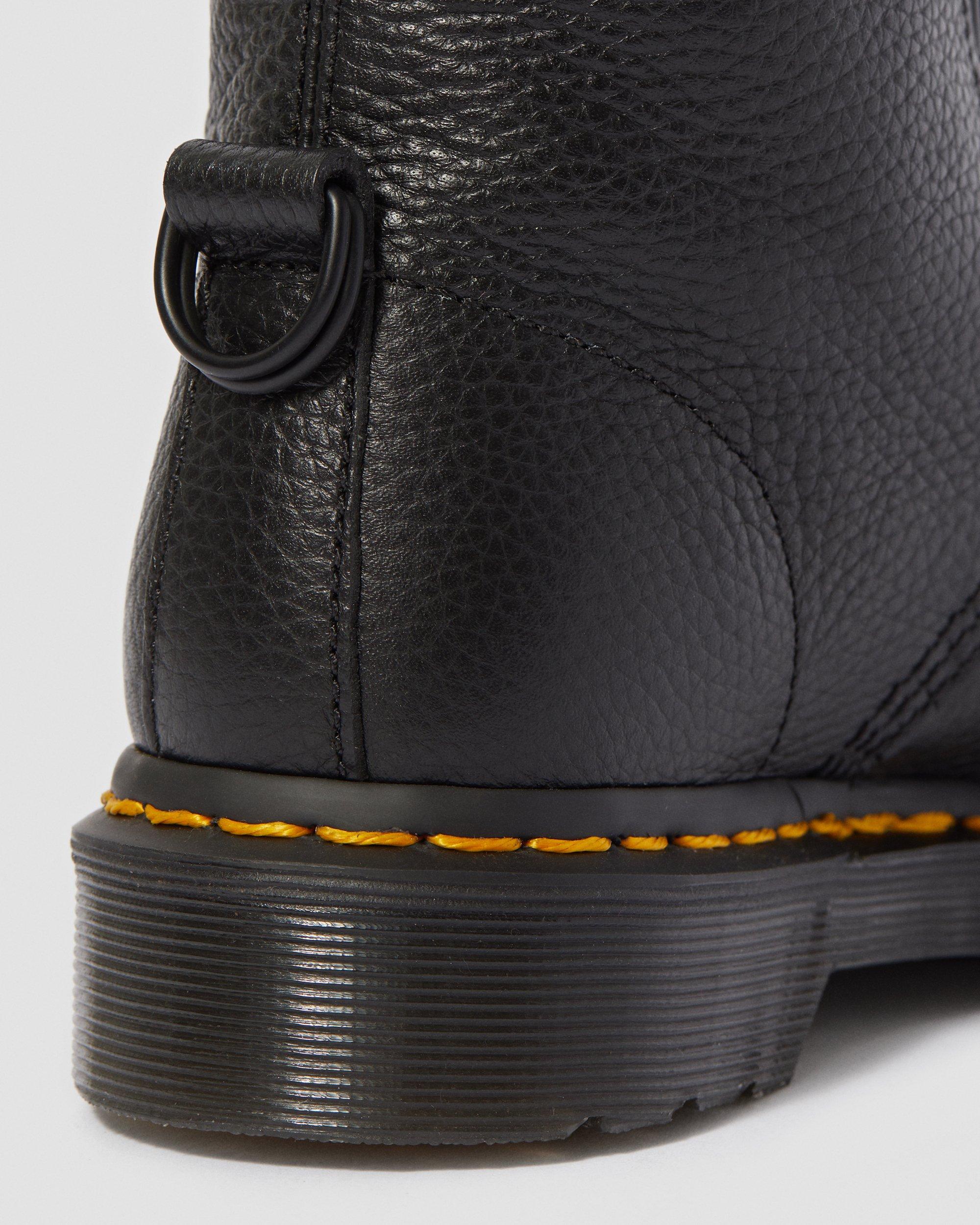 Aimilita Faux Fur Lined Leather High Boots in BLACK | Dr. Martens™