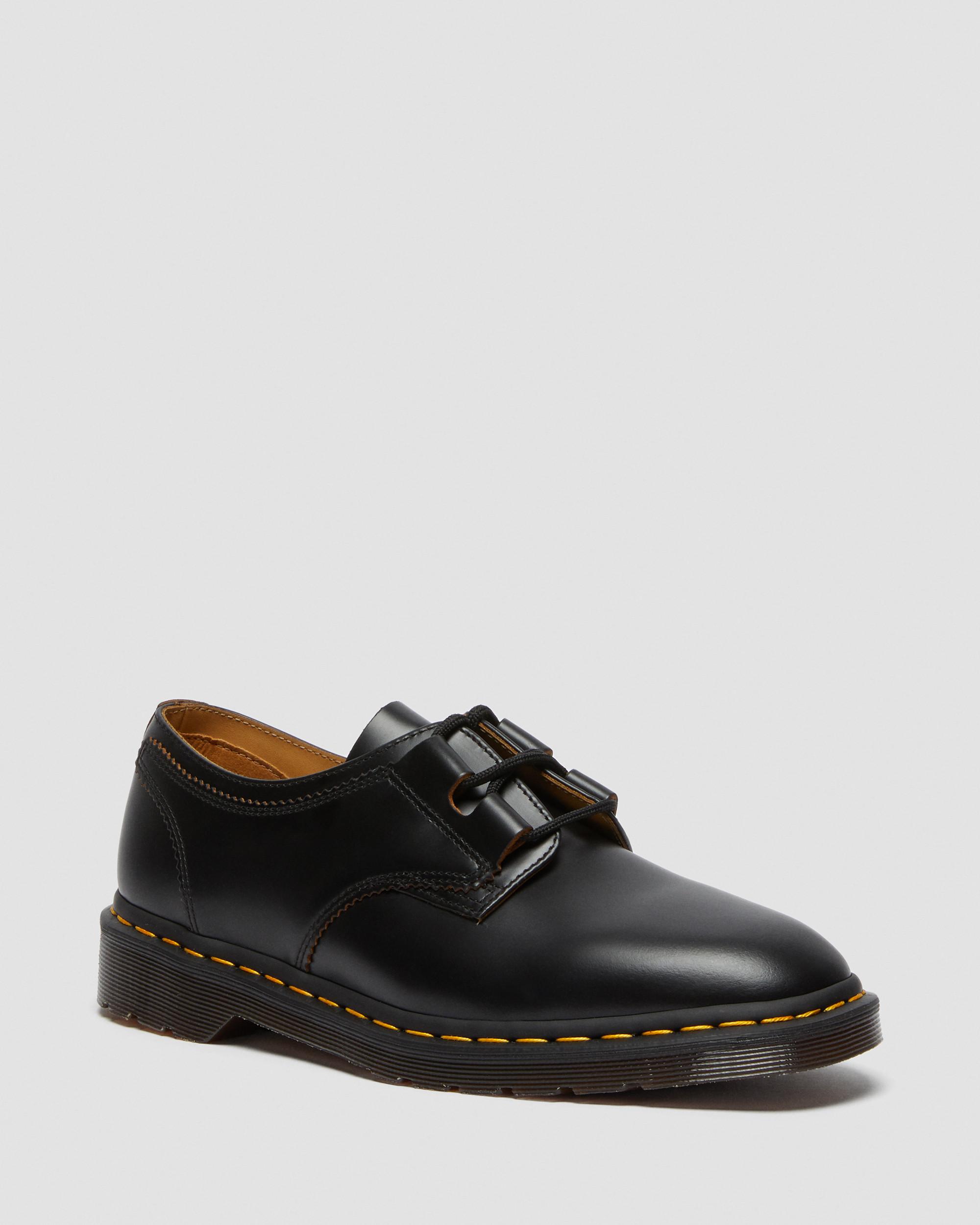 1461 Ghillie Leather Oxford Shoes in Black | Dr. Martens