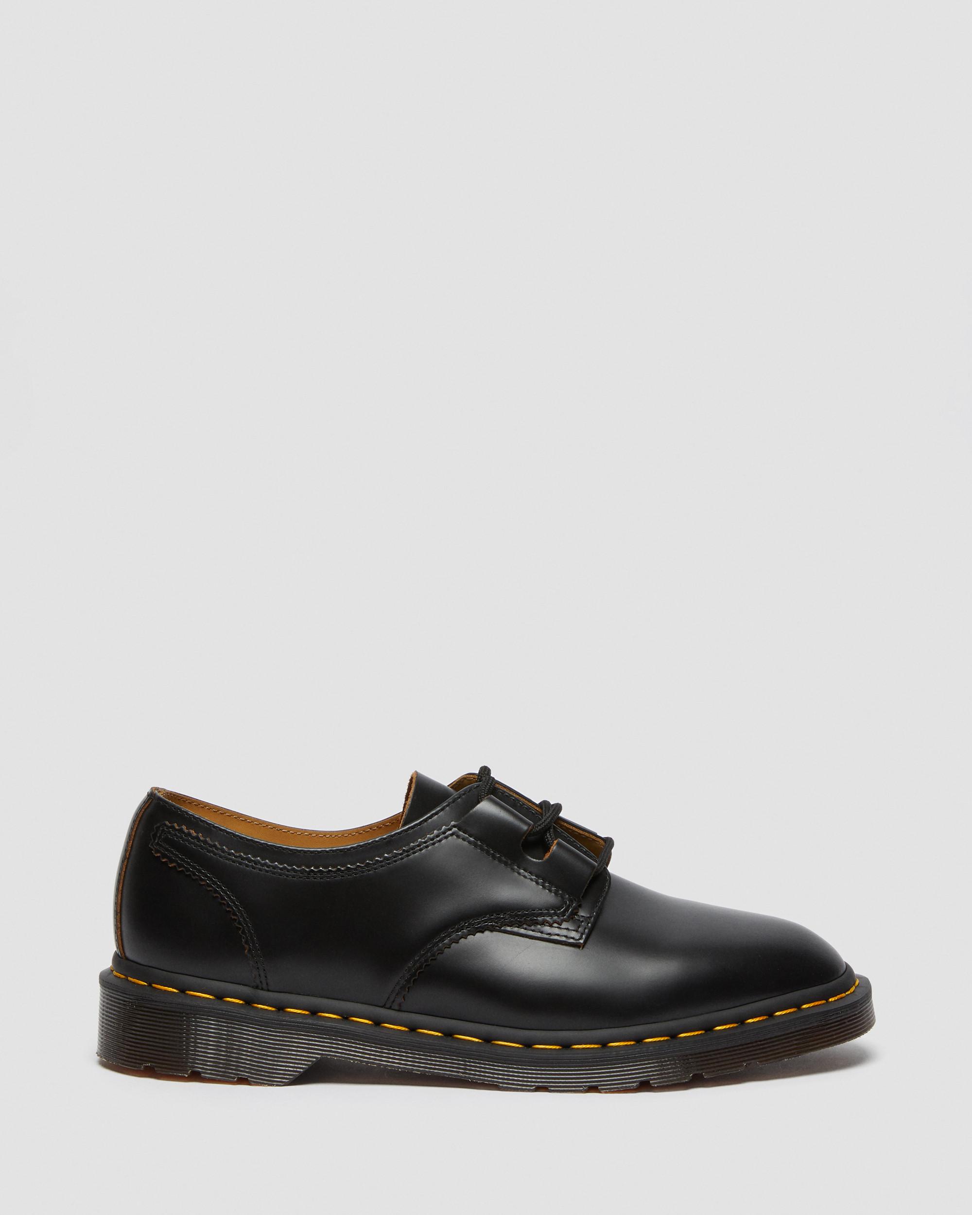 1461 Ghillie Leather Oxford Shoes in BLACK | Dr. Martens™