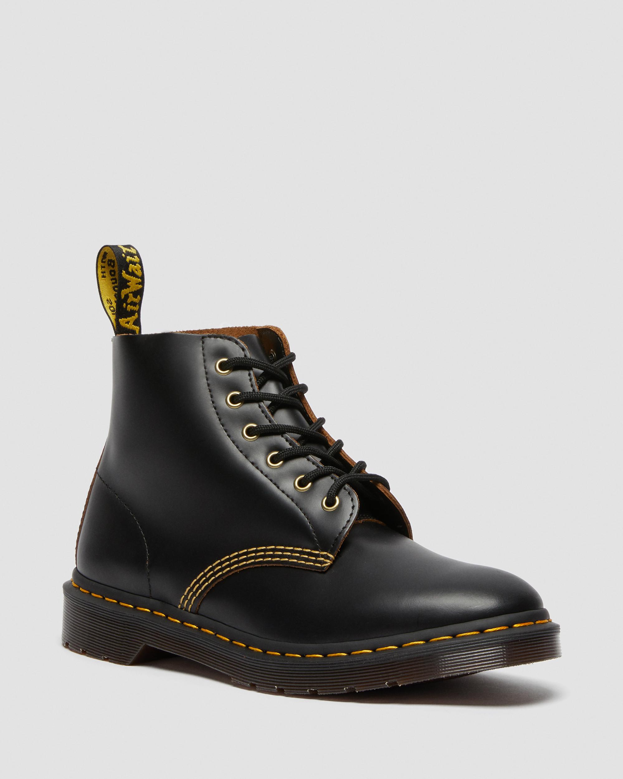DR MARTENS 101 Vintage Smooth Leather Ankle Boots