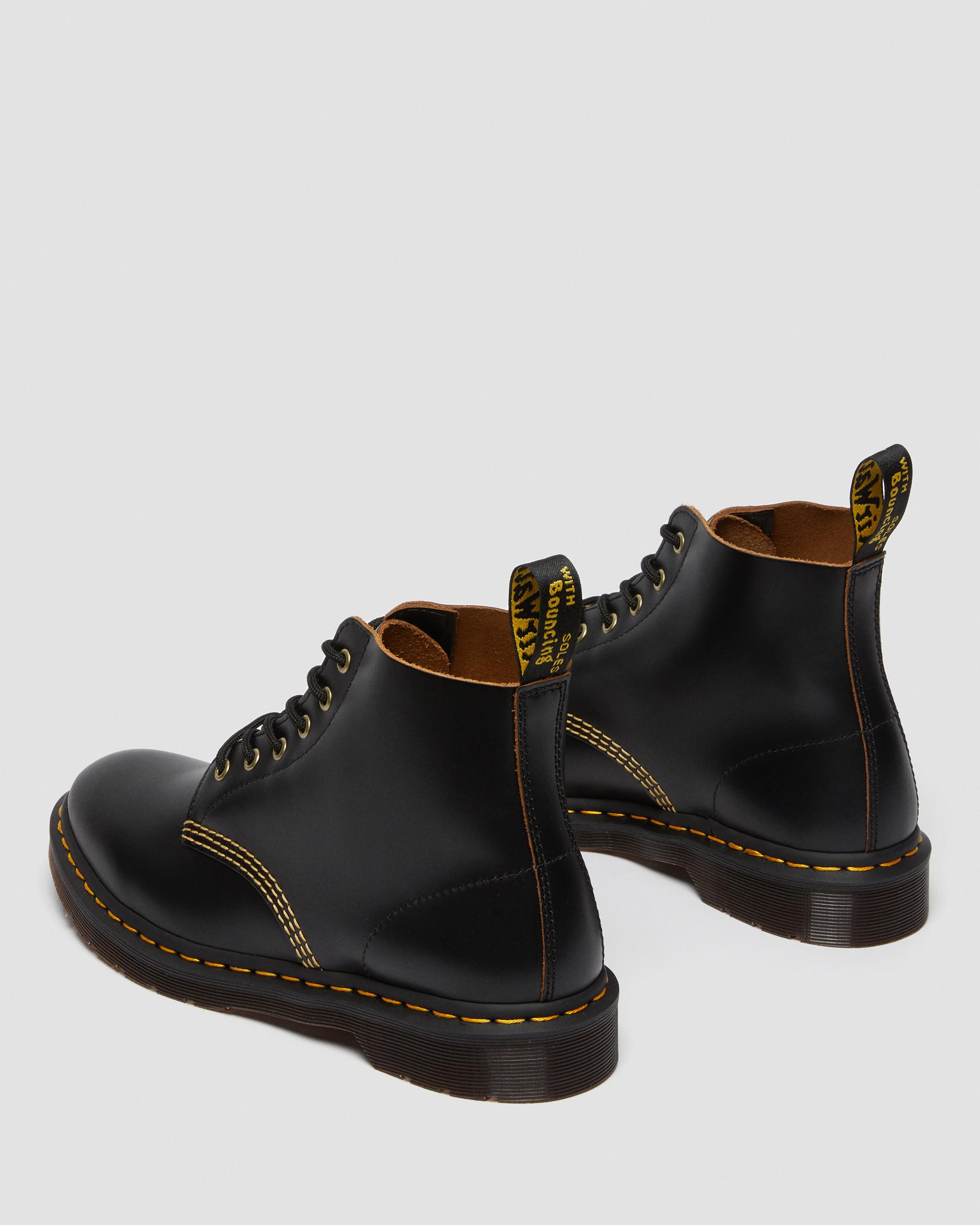 101 Vintage Smooth Leather Ankle Boots in BLACK | Dr. Martens™