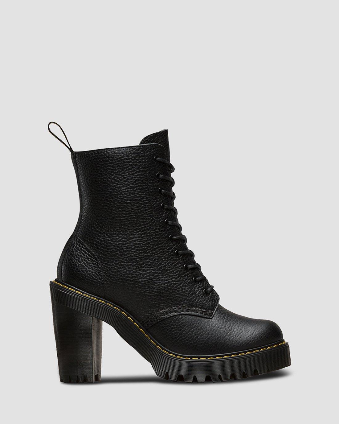 KENDRA Milled Nappa in BLACK | Dr. Martens™
