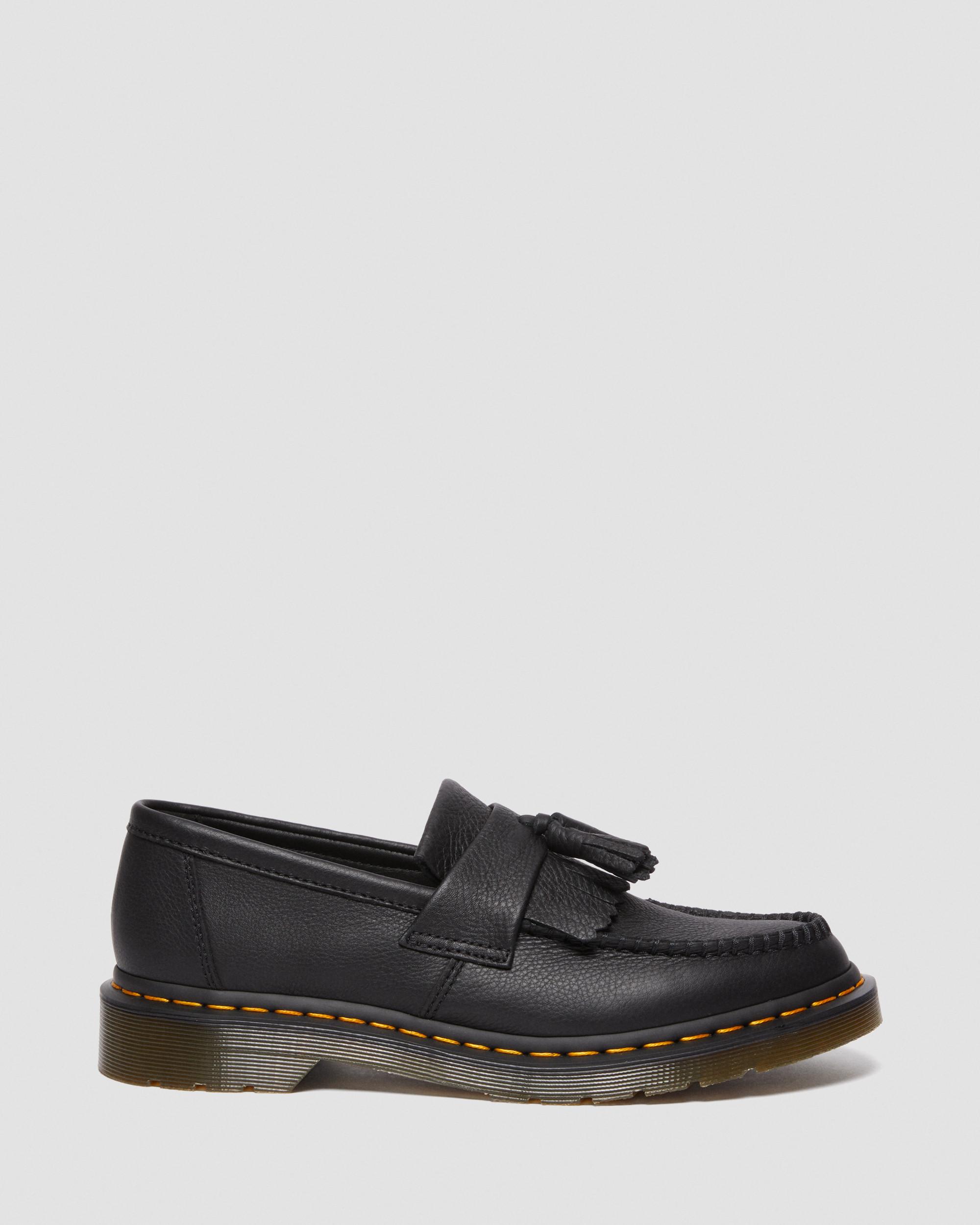 Adrian Women's Virginia Leather Tassel Loafers, Black | Dr
