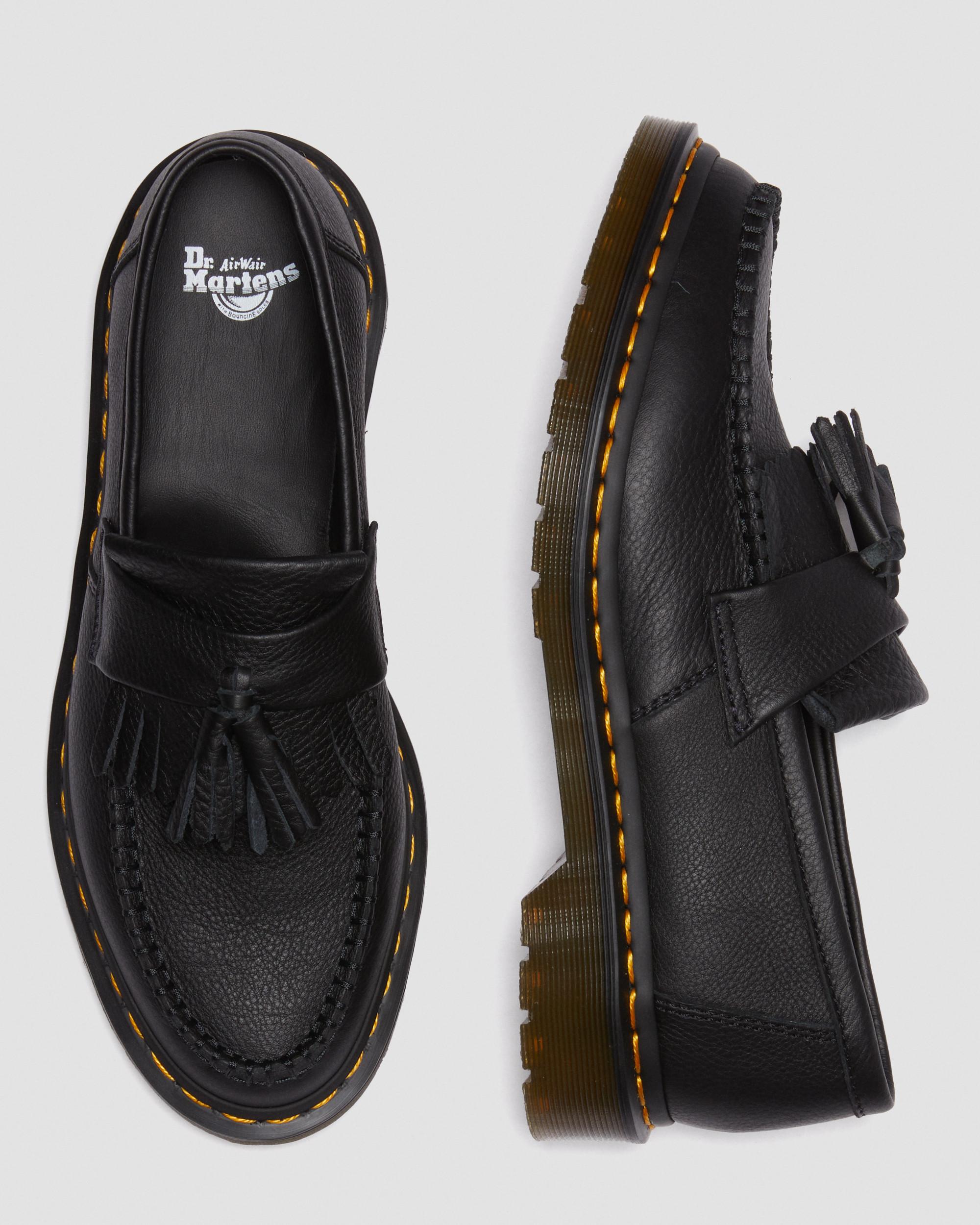 Adrian Women's Virginia Leather Tassel Loafers, Black | Dr