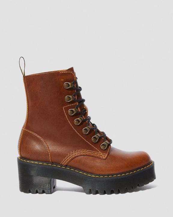 Leona Women's Orleans Leather Heeled Boots in Butterscotch Leona Women's Orleans Leather Heeled Boots in Butterscotch