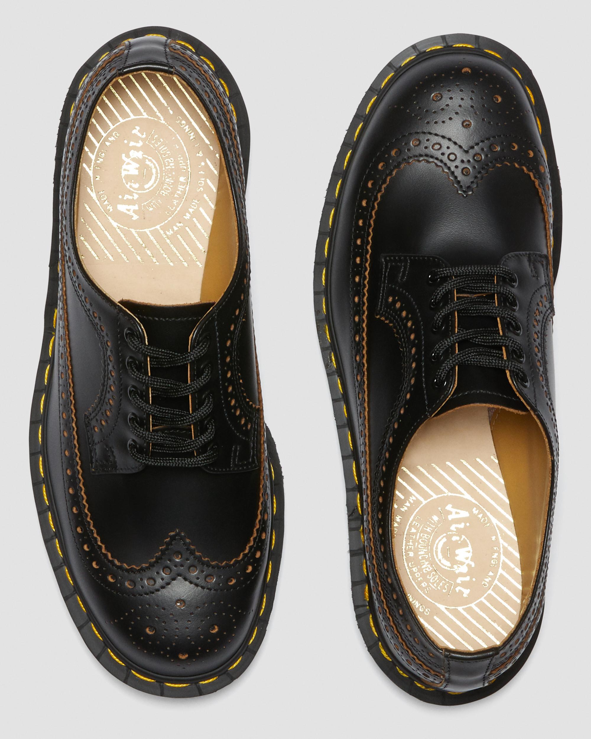 Vintage 3989 Quilon brogue-skor läderVintage 3989 Quilon brogue-skor i läder Dr. Martens