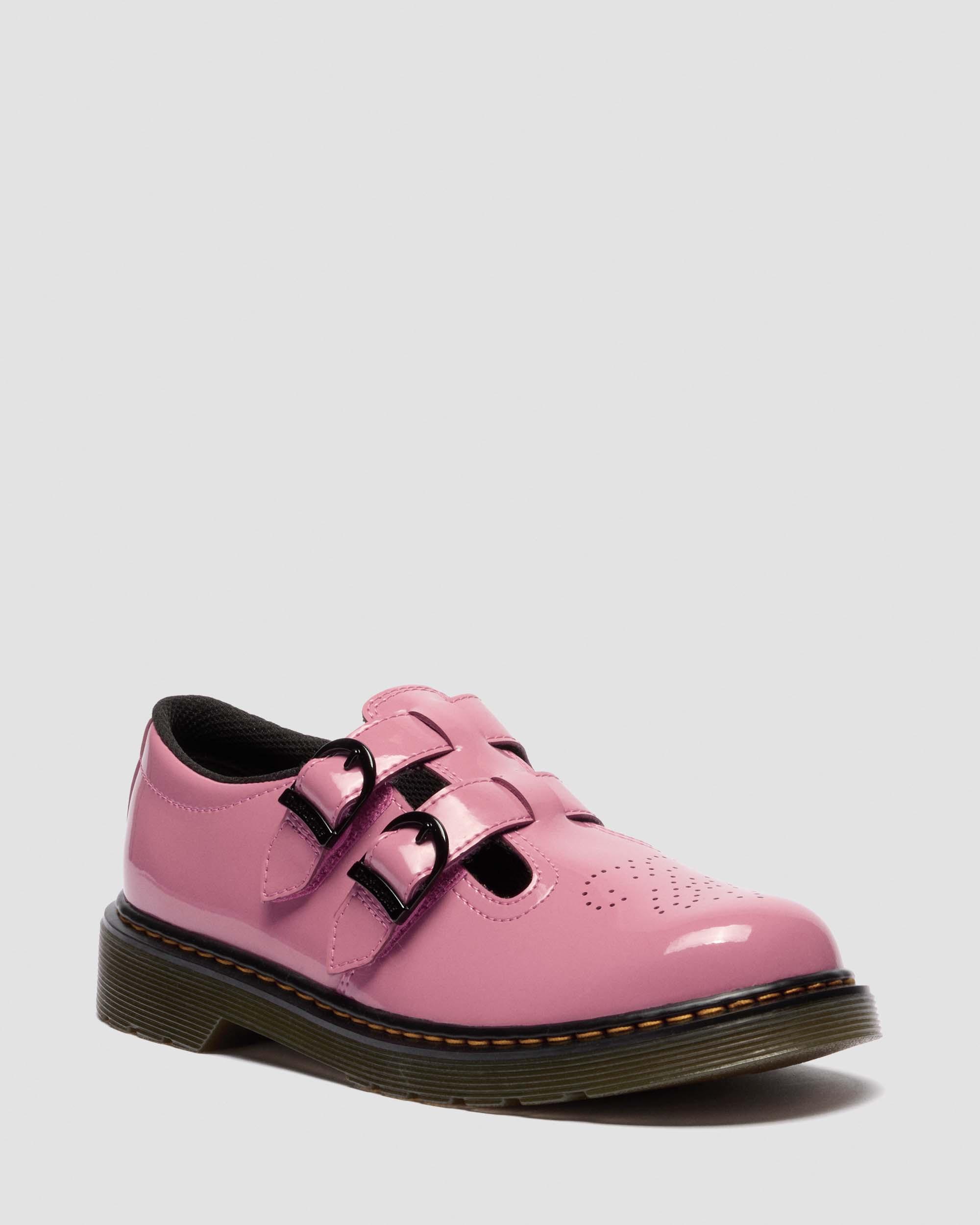 Youth 8065 Mary Jane Patent Lamper Shoes in DMS PINK | Dr. Martens™