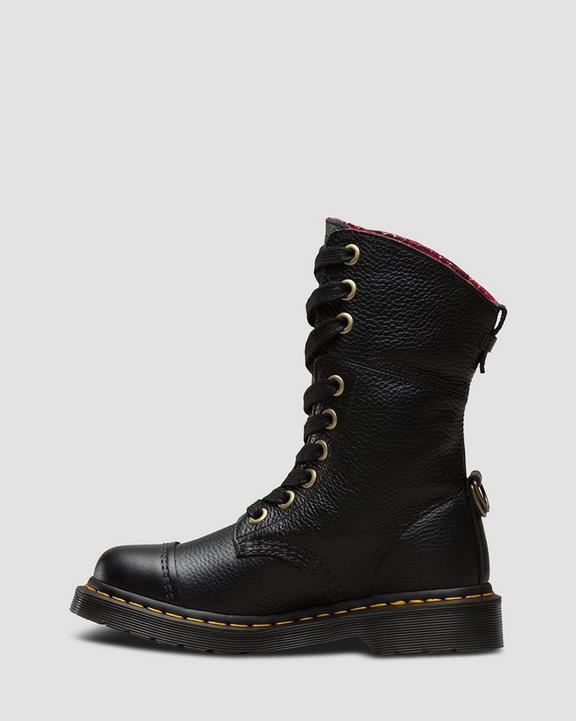 Aimilita Women's Leather Tall Boots Dr. Martens