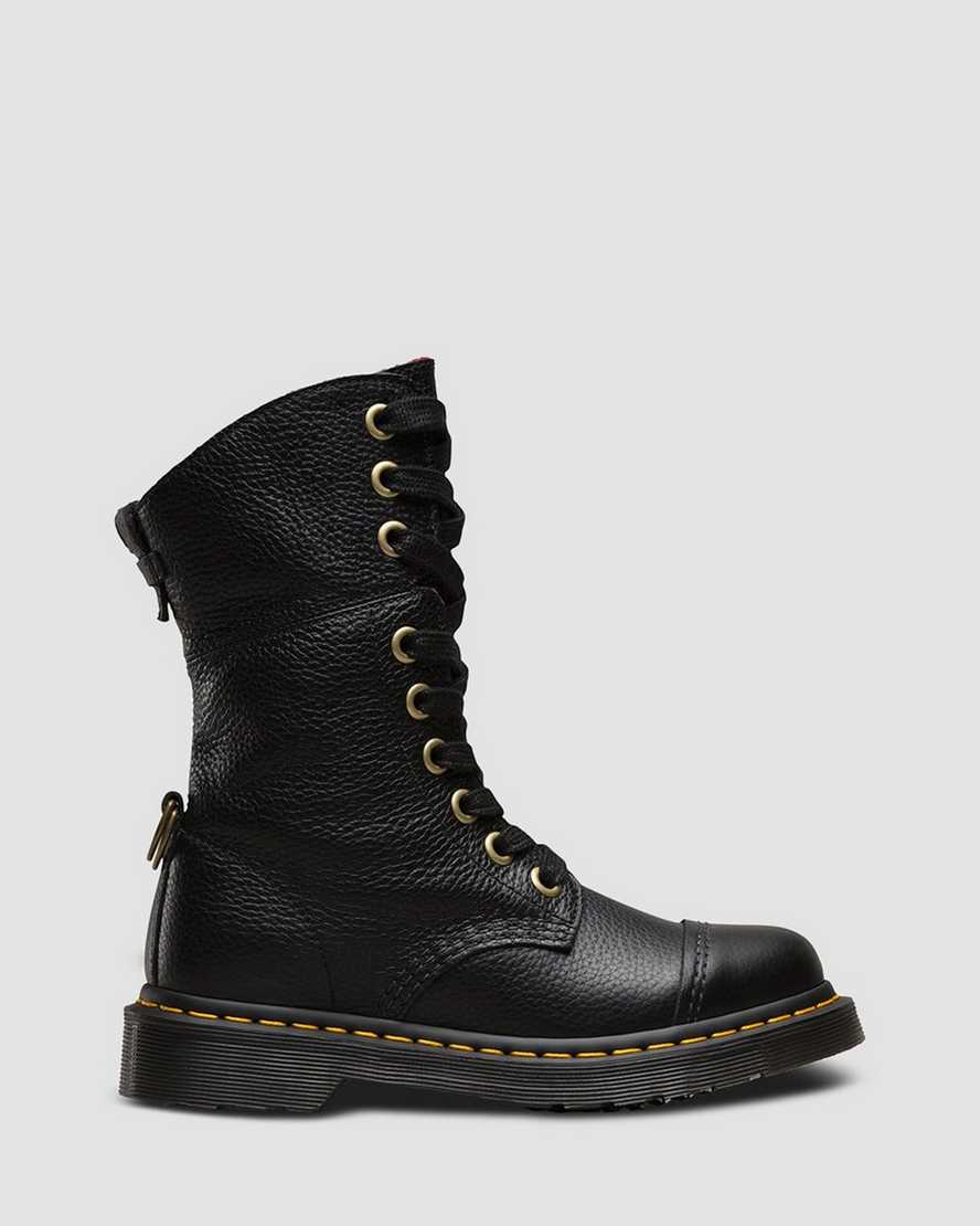 AIMILITA LEATHER HIGH BOOTS Dr. Martens
