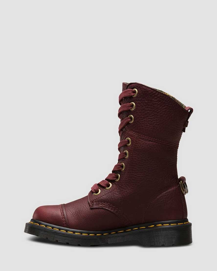 AIMILITA LEATHER HIGH BOOTS | Dr Martens