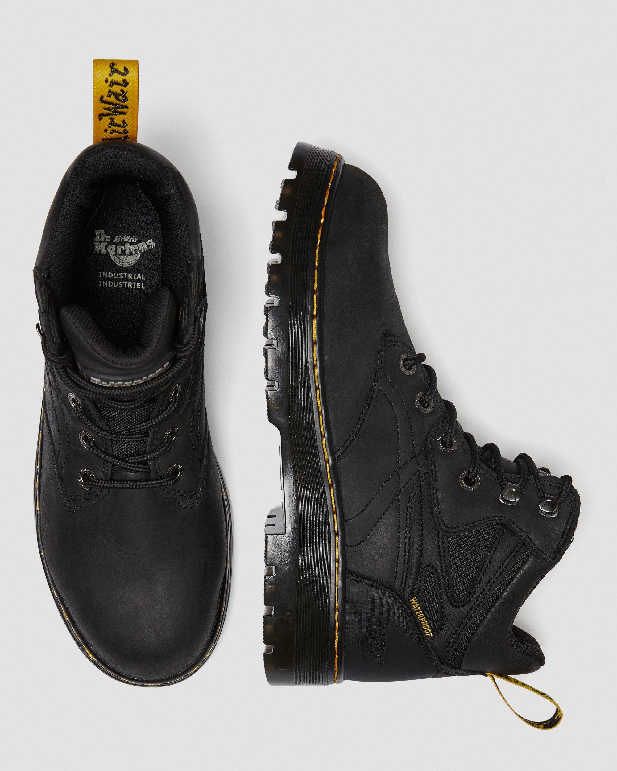Plenum Waterproof Steel Toe Work Boots in BLACK | Dr. Martens™