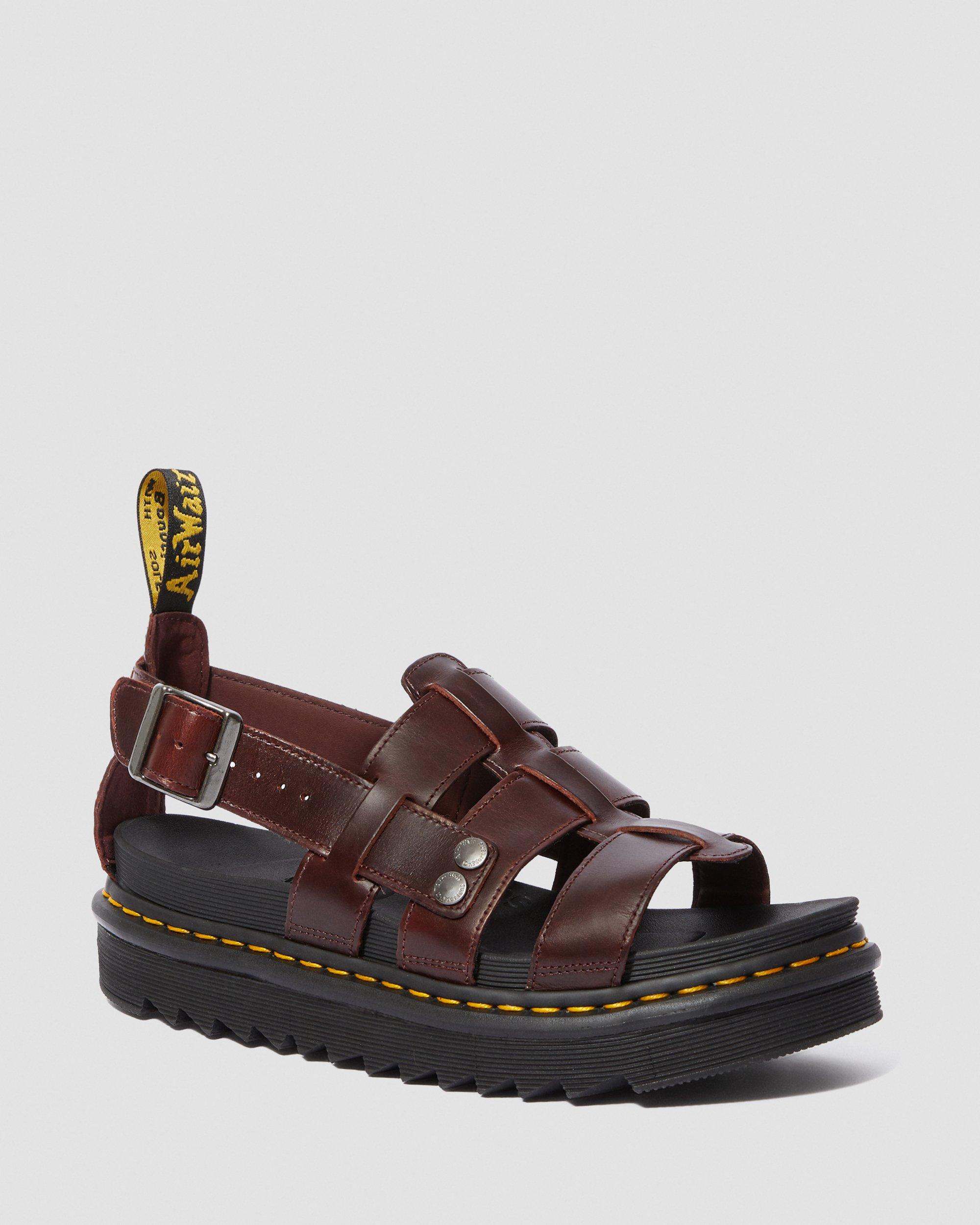 Terry Leather Strap Sandals | Dr. Martens