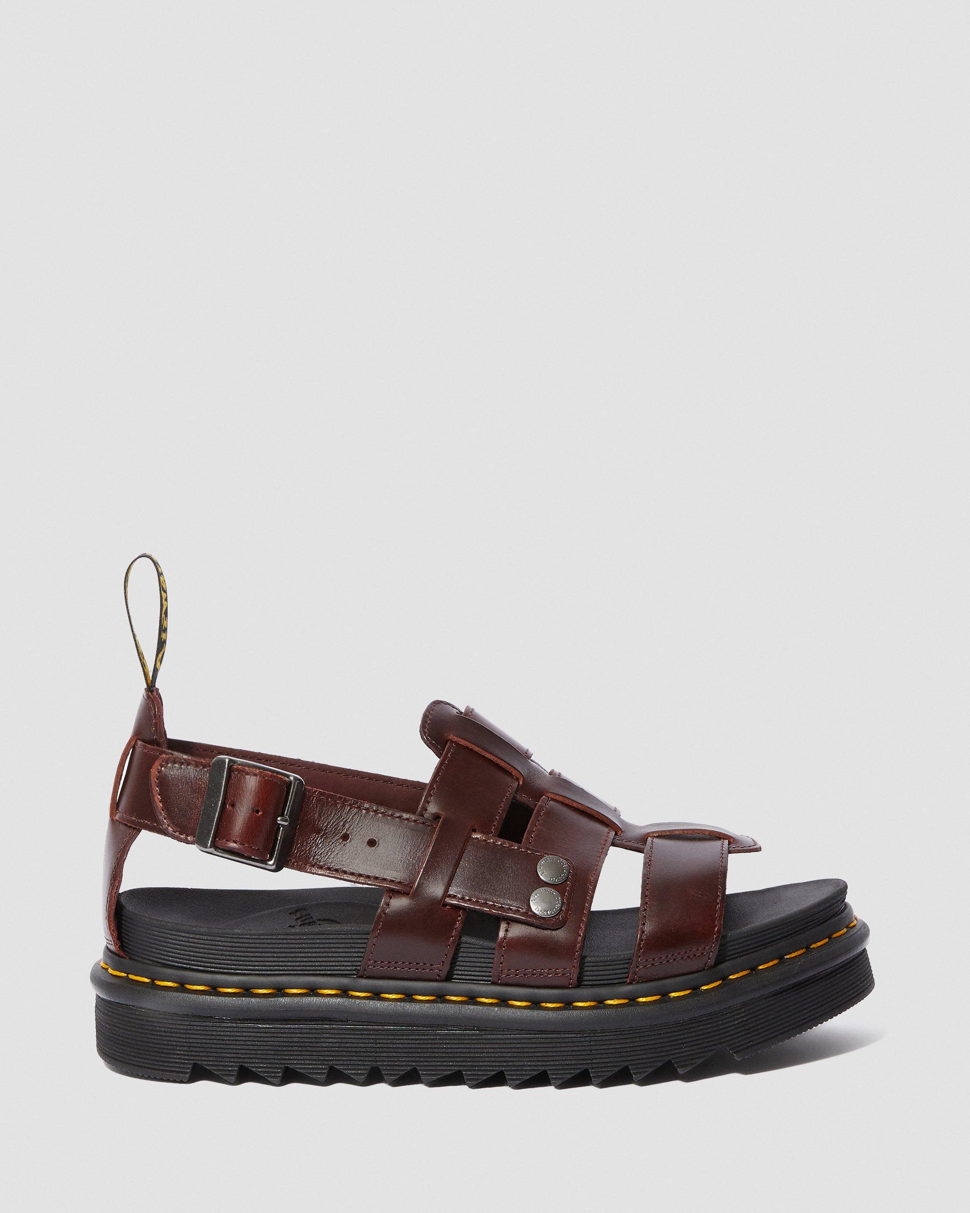 Terry Leather Strap Sandals | Dr. Martens