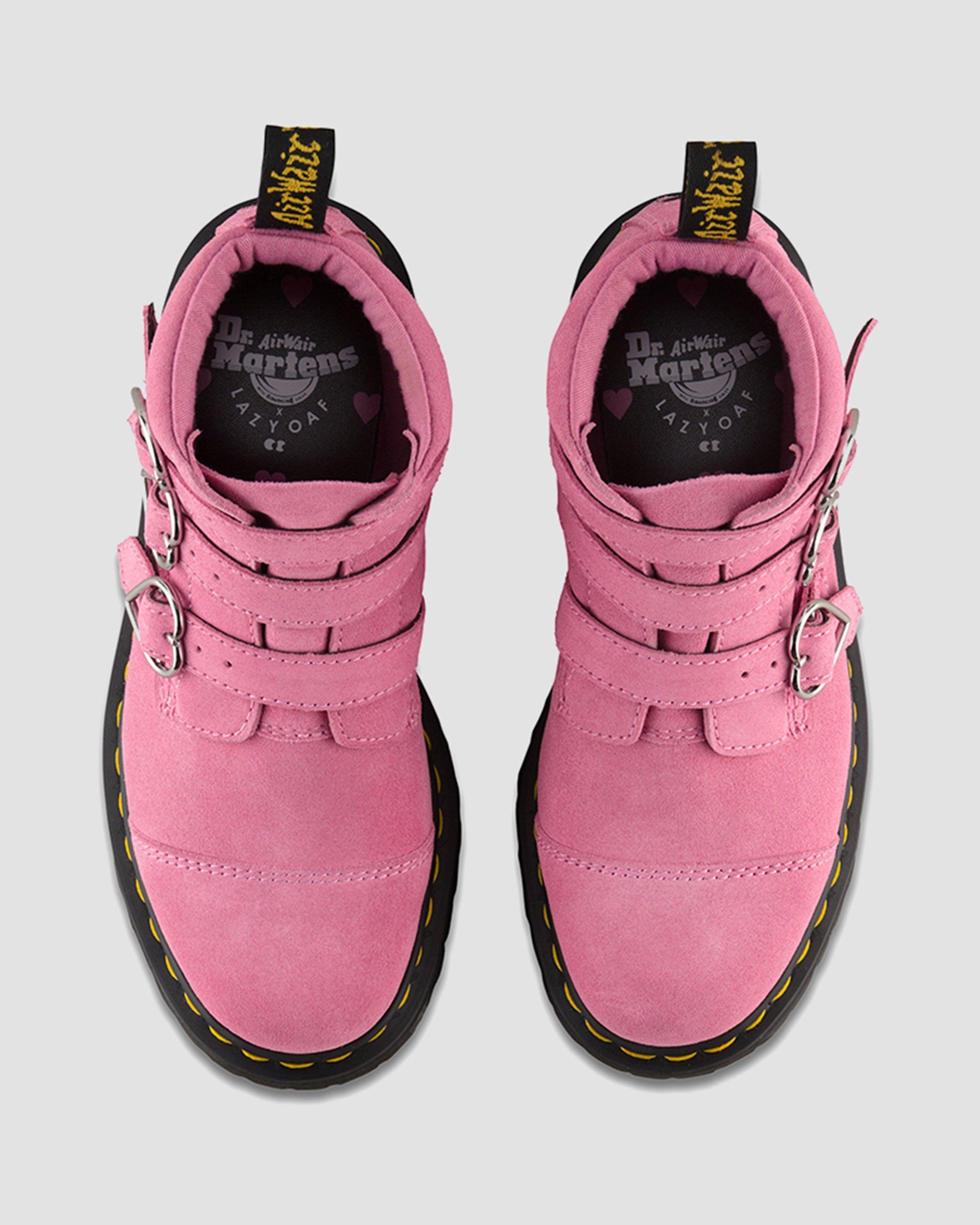 Lazy Oaf Buckle Boot in PINK | Dr. Martens™