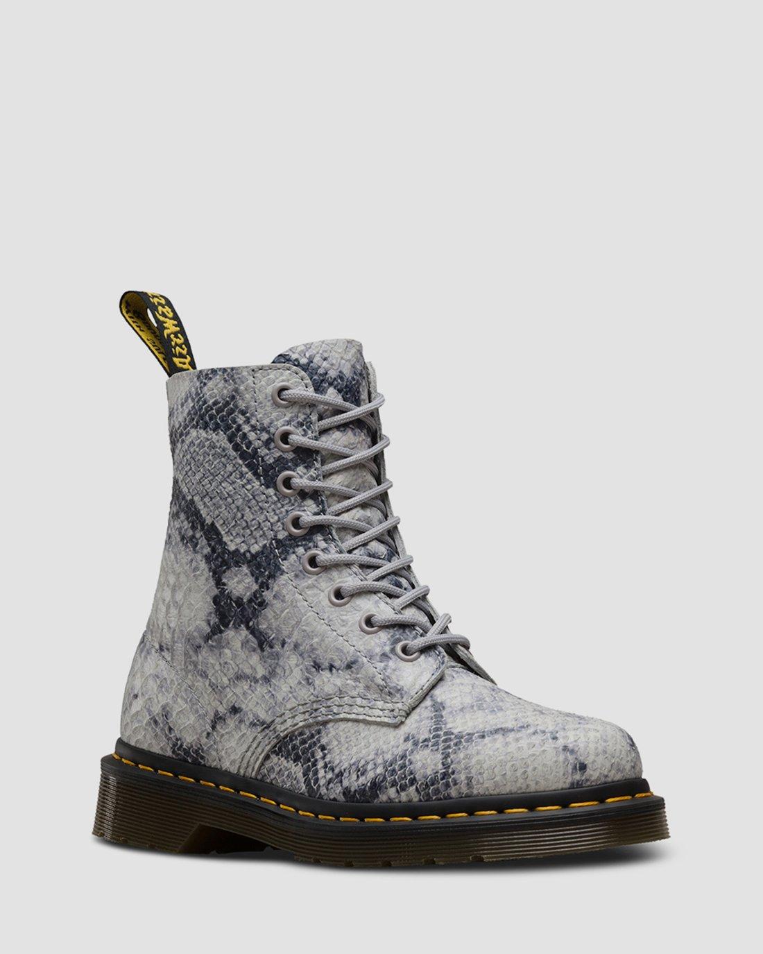 1460 Pascal Snake in LIGHT GREY | Dr. Martens™