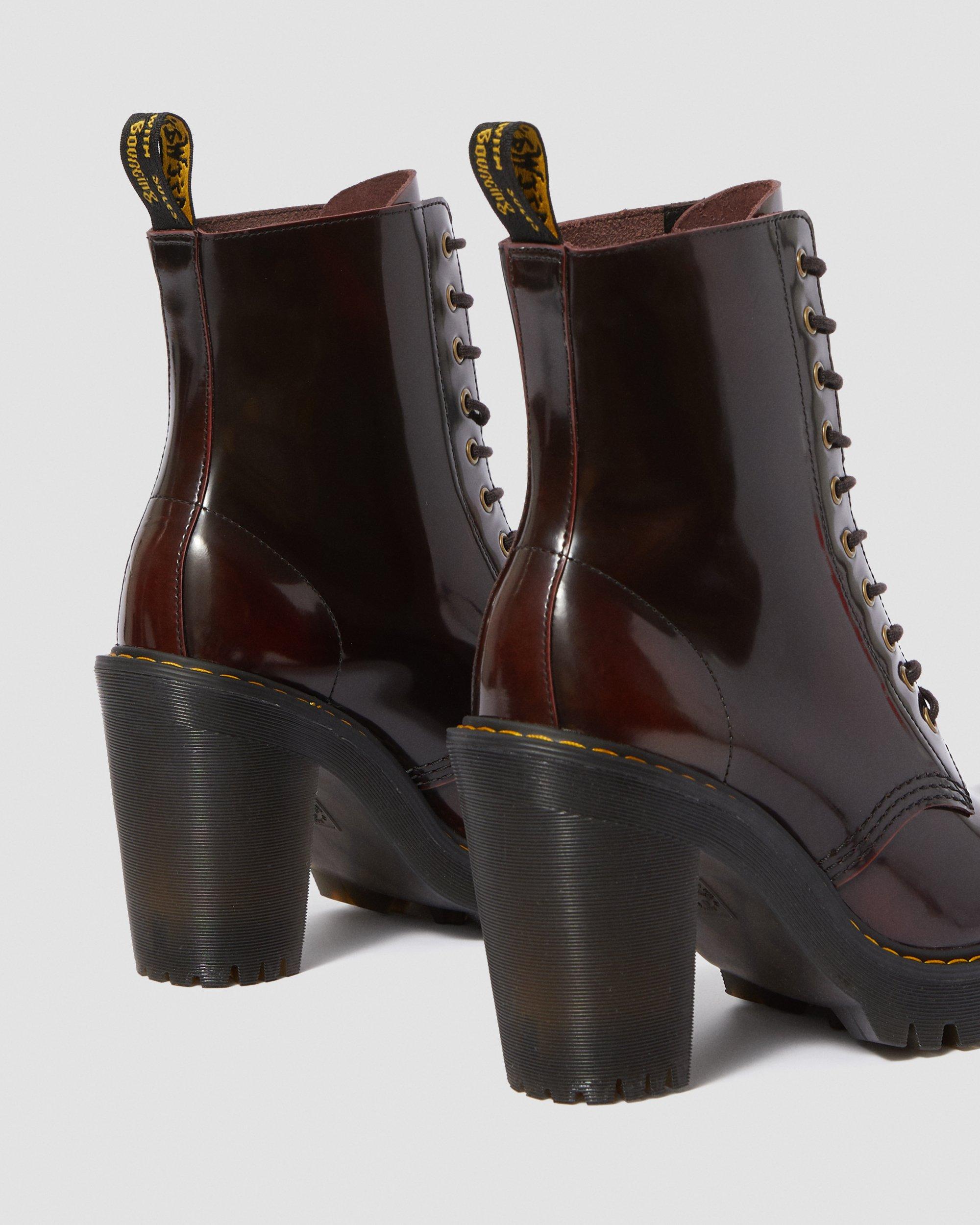 KENDRA ARCADIA LEATHER HEELED BOOTS Dr. Martens